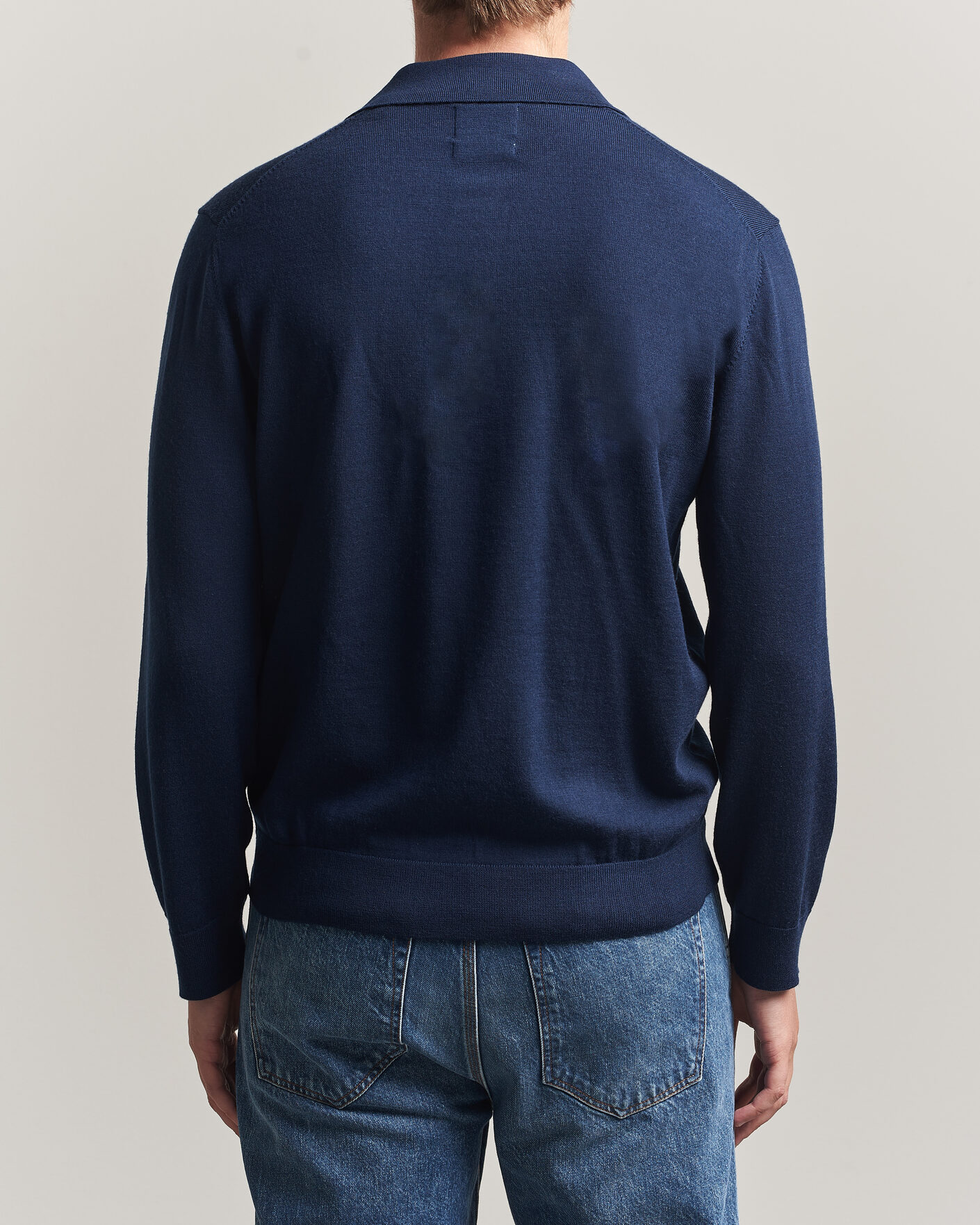 Homme | Pulls Et Tricots | Gant | Extrafine Merino Knitted Polo Marine