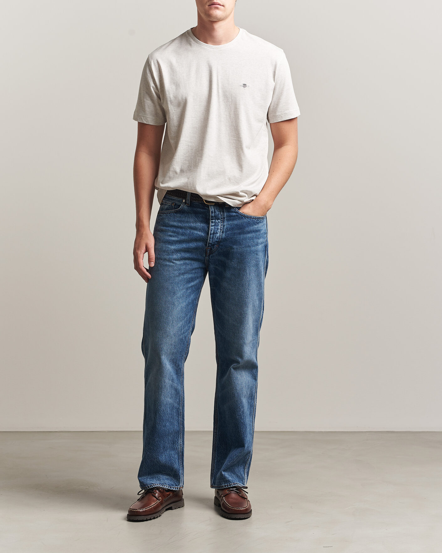 Homme | T-shirts | Gant | The Original T-Shirt Glacier Melange
