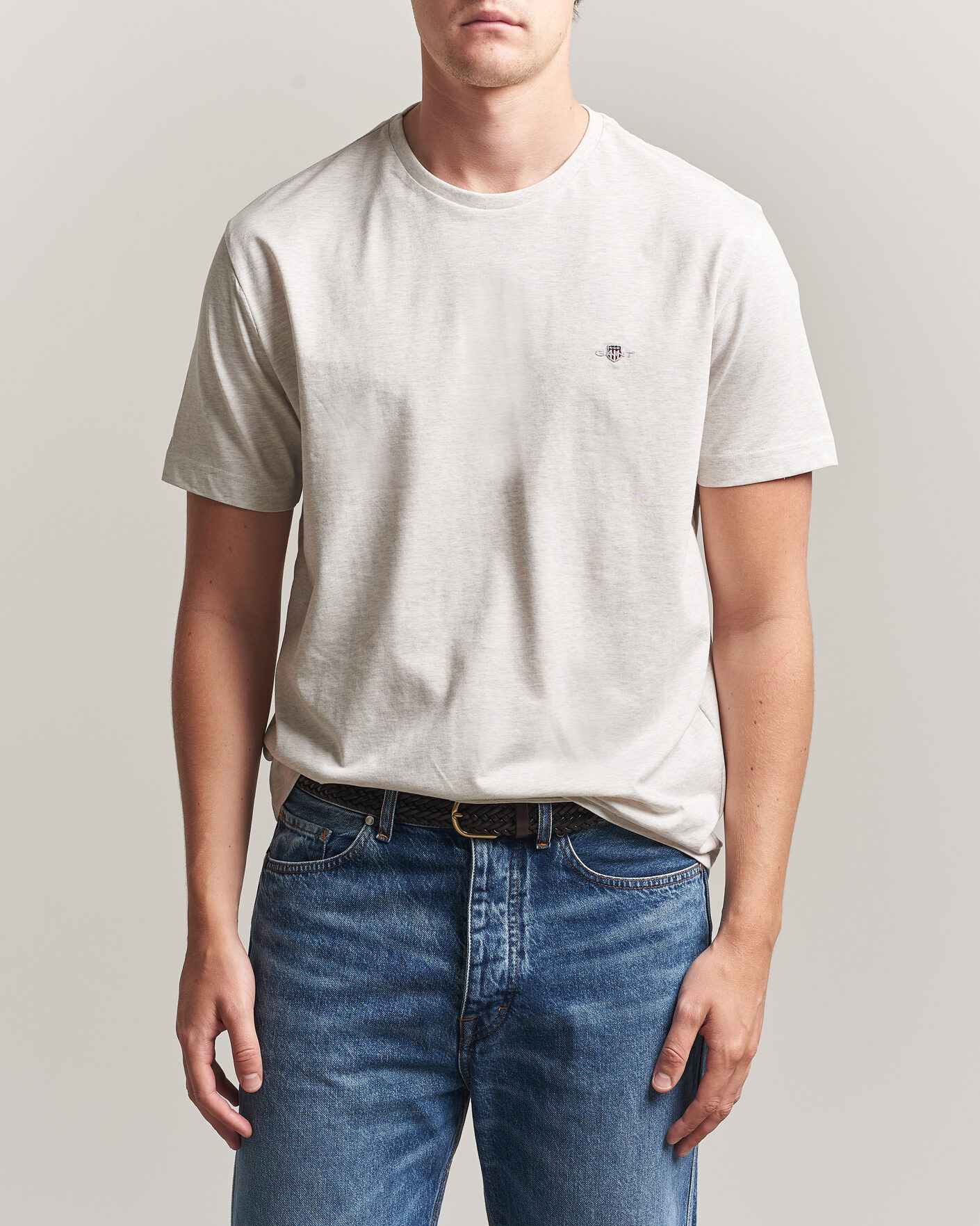 Homme | T-shirts | Gant | The Original T-Shirt Glacier Melange