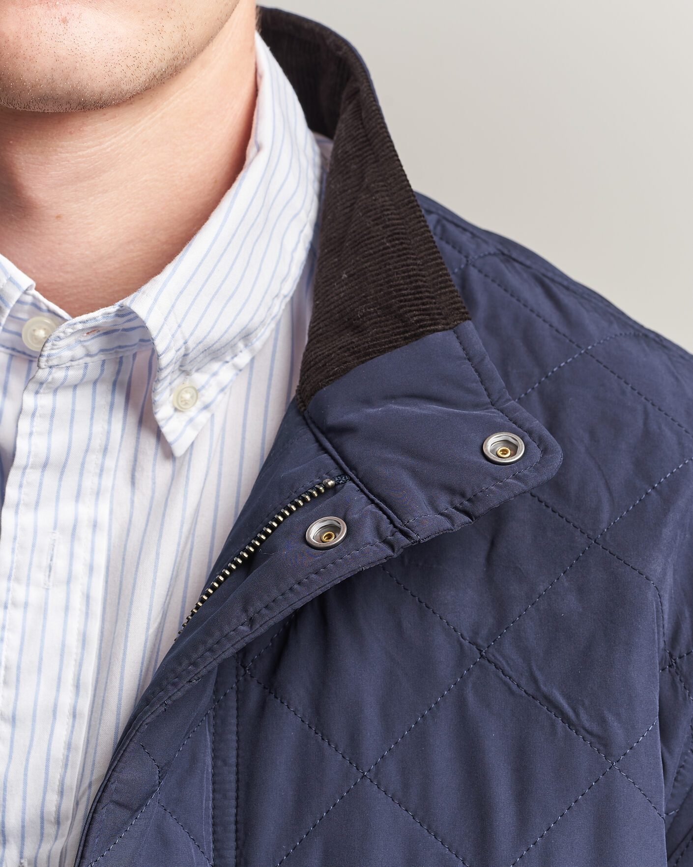 Homme | Manteaux Et Vestes | Gant | Classic Quilted Mid Jacket Evening Blue
