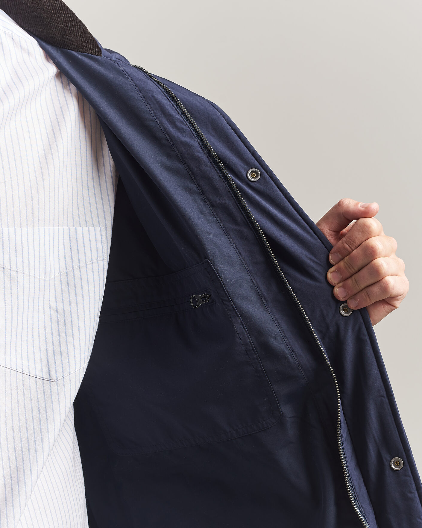 Homme | Manteaux Et Vestes | Gant | Classic Quilted Mid Jacket Evening Blue