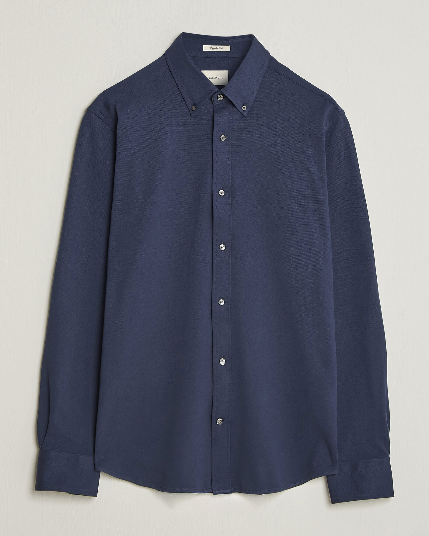 Homme | Chemises | Gant | Regular Fit Jersey Pique Shirt Marine