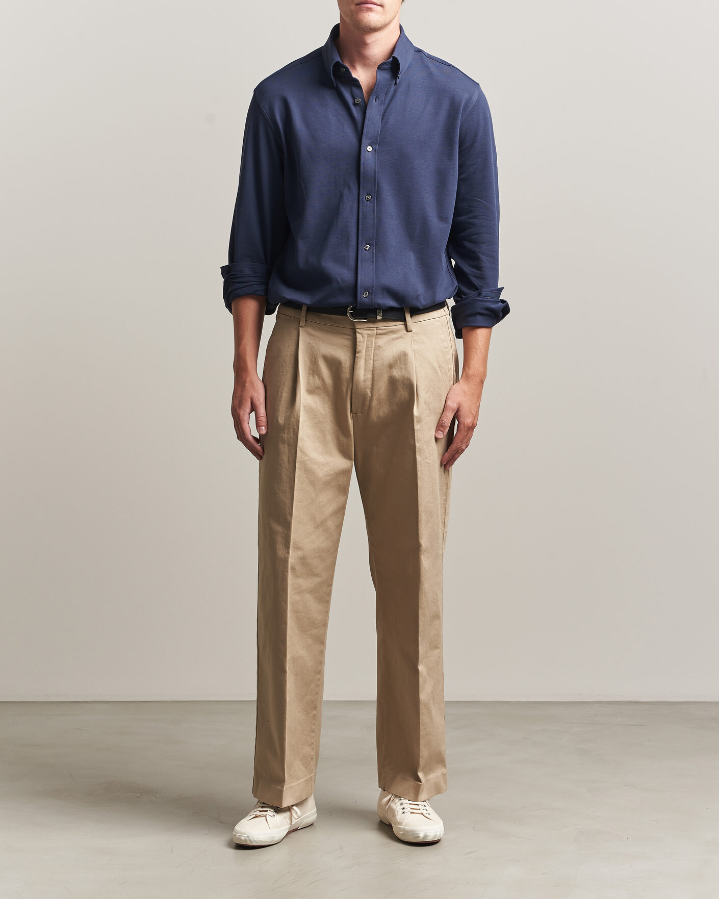 Homme | Chemises | Gant | Regular Fit Jersey Pique Shirt Marine