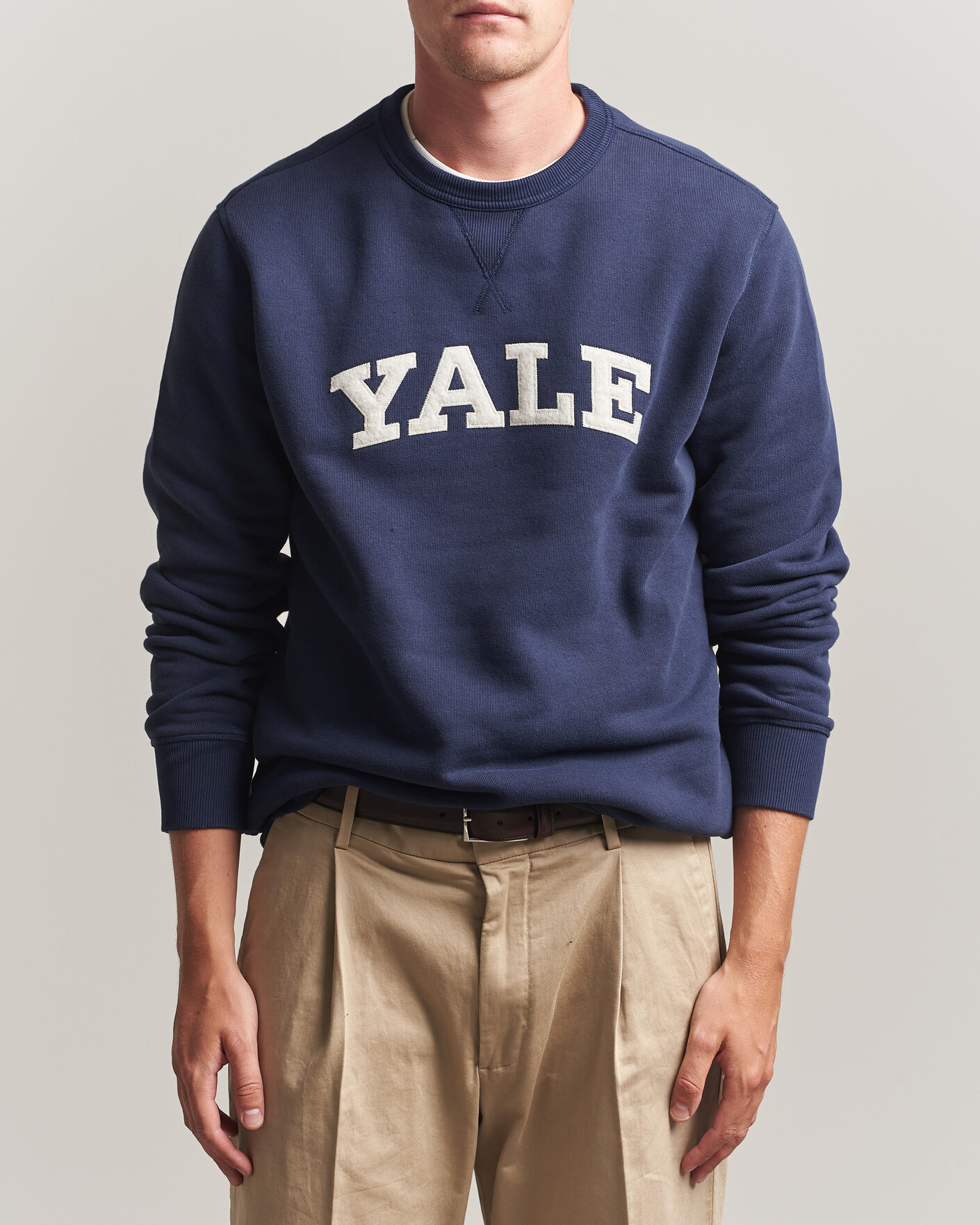 Homme | Pulls Et Tricots | Gant | YALE Crew Neck Sweatshirt Marine