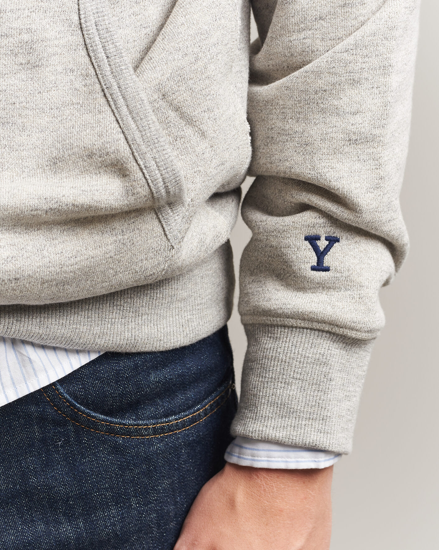 Homme | Pulls Et Tricots | Gant | YALE Hoodie Grey Melange