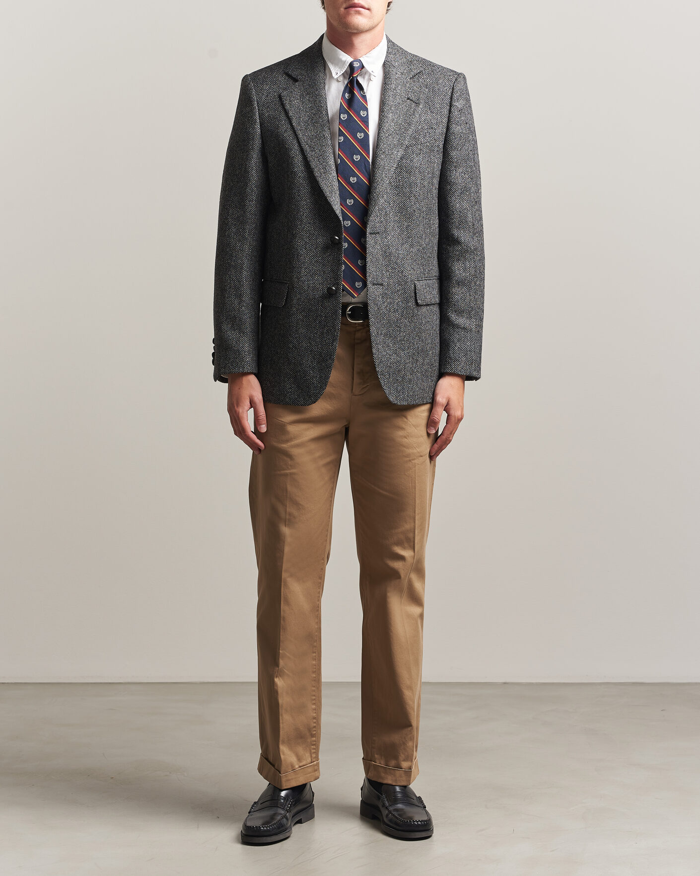 Homme | Blazers | Gant | YALE Tweed Blazer Black Grey