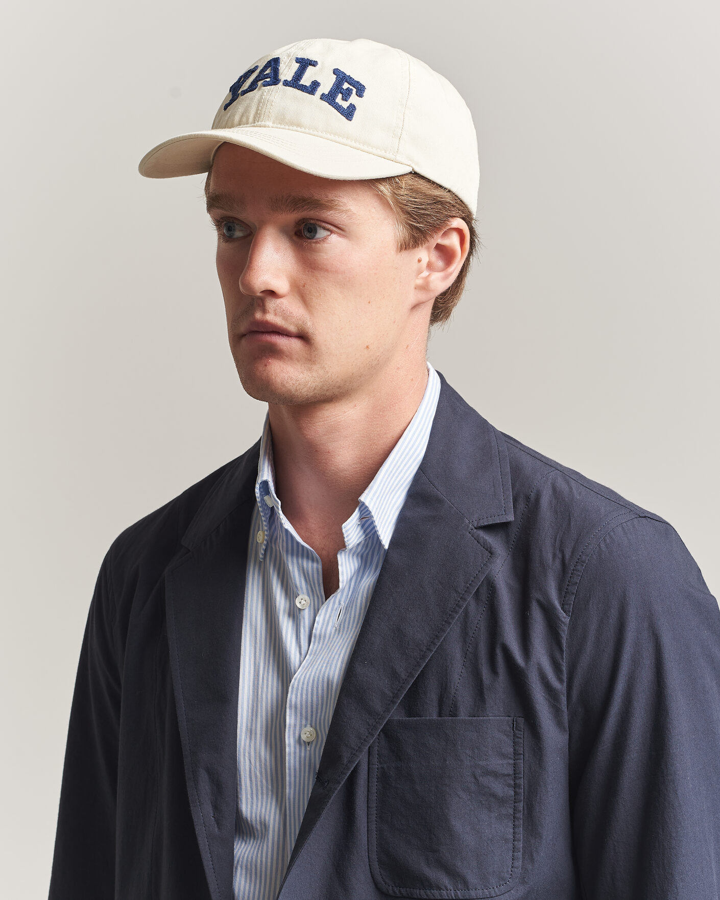 Homme | Bobs Et Casquettes | Gant | YALE Heavy Washed Cotton Twill Cap Cream