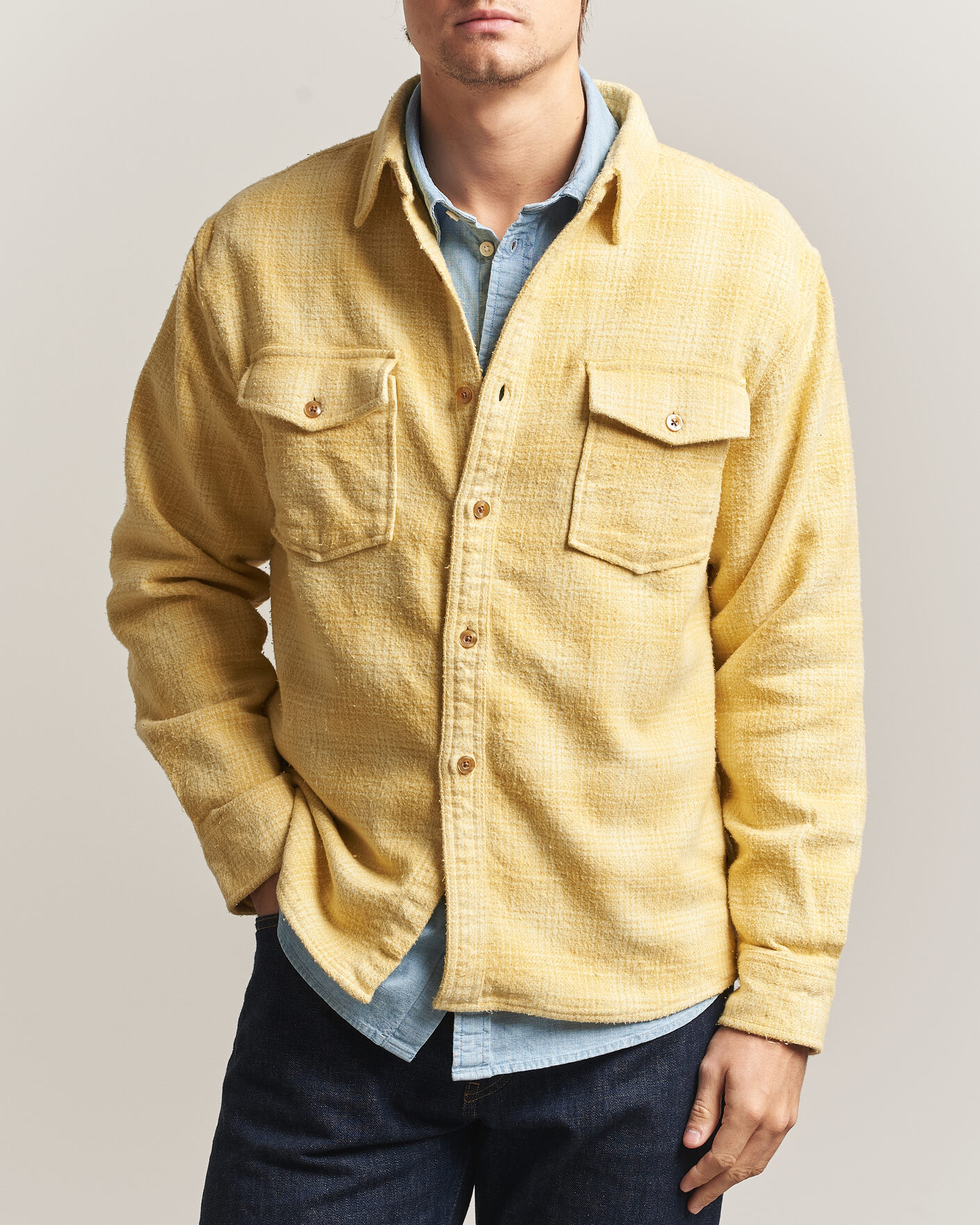Homme | Chemises | Pendleton | Big Pocket Shirt Cream Shadow