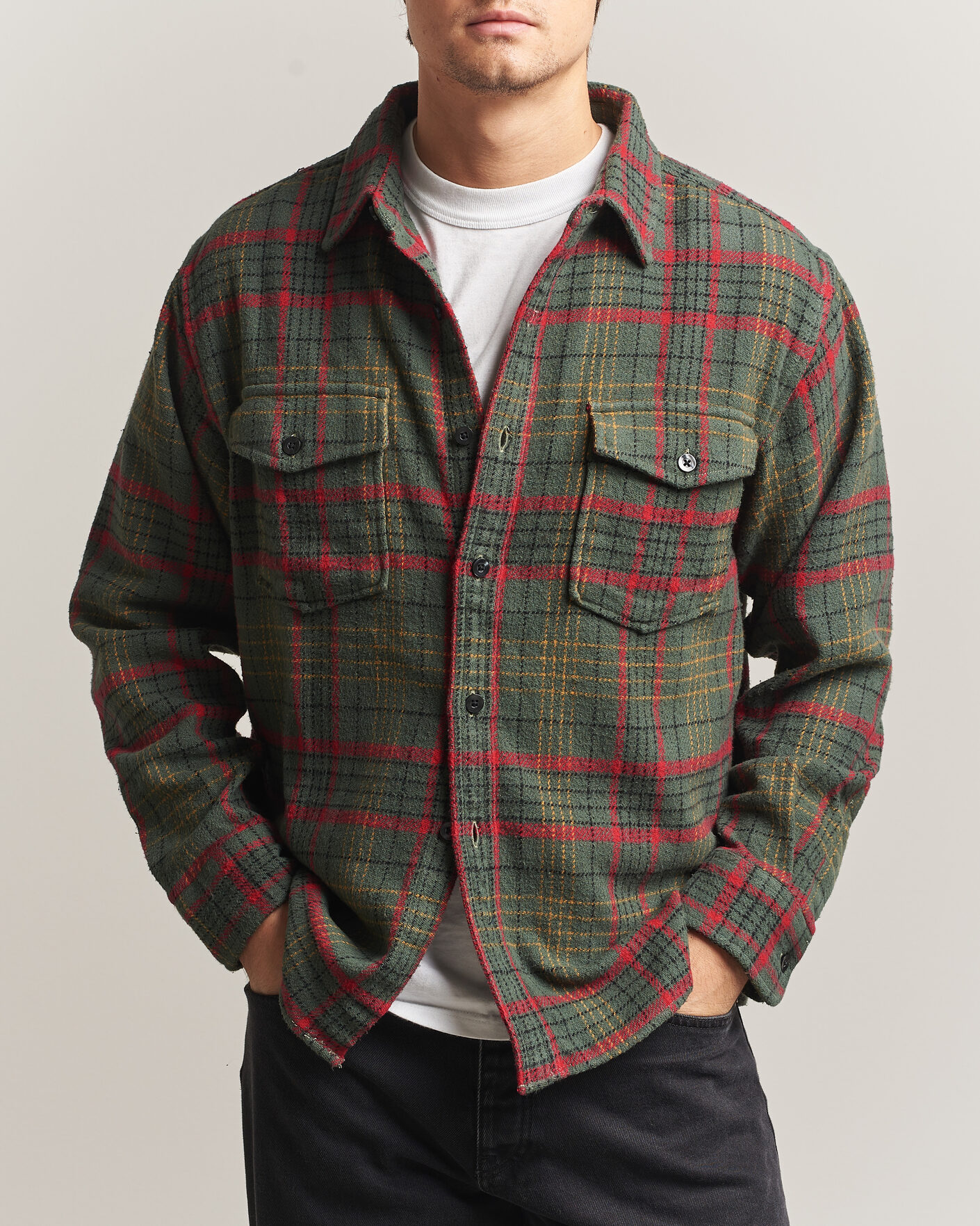 Homme | Chemises | Pendleton | Big Pocket Shirt Green