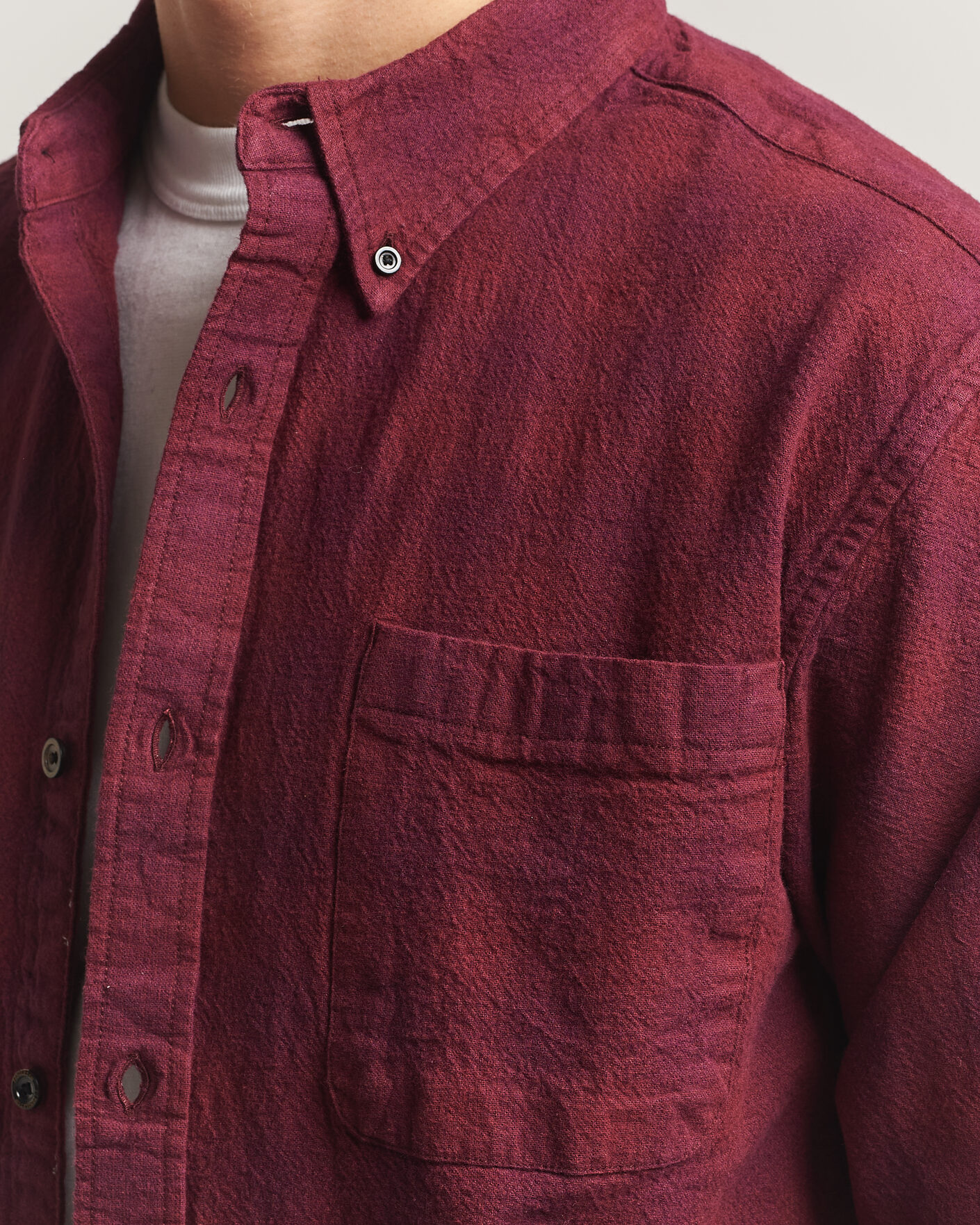 Homme | Chemises | Pendleton | Flannel Button Down Shirt Maroon Plaid