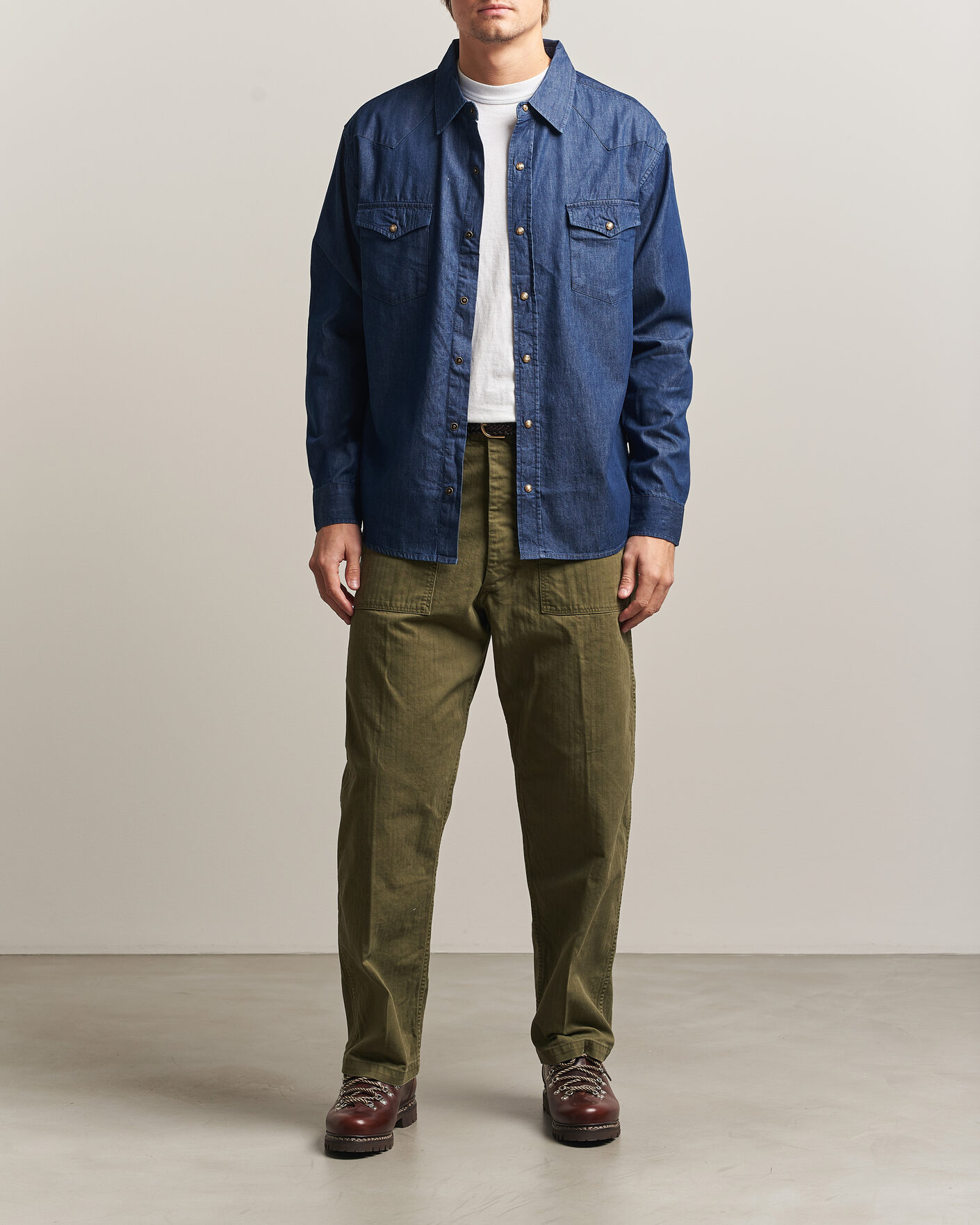 Homme | Chemises | Pendleton | Chandler Western Shirt Indigo Chambray