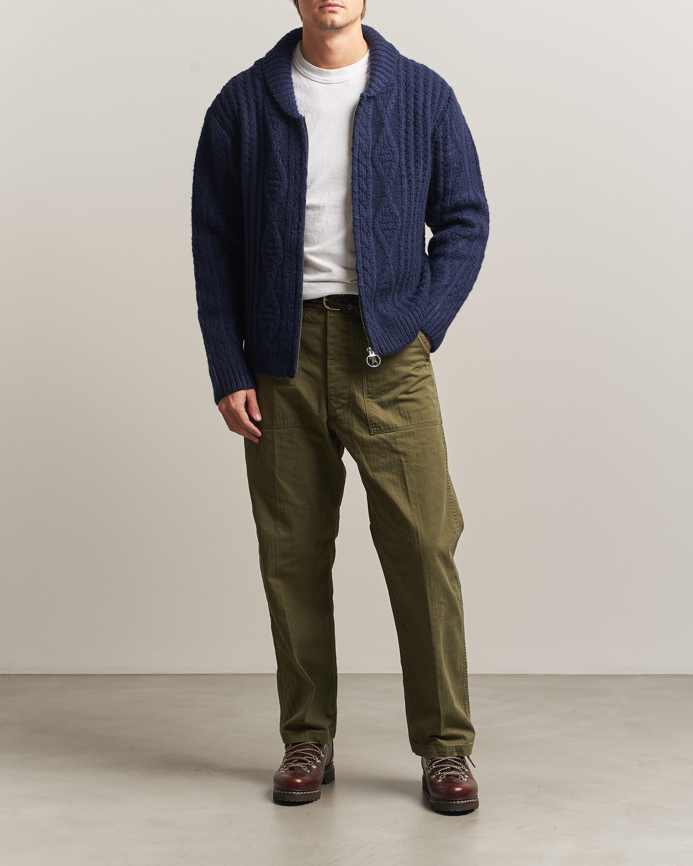 Homme | Pulls Et Tricots | Pendleton | Hoop Zip Cardigan Navy