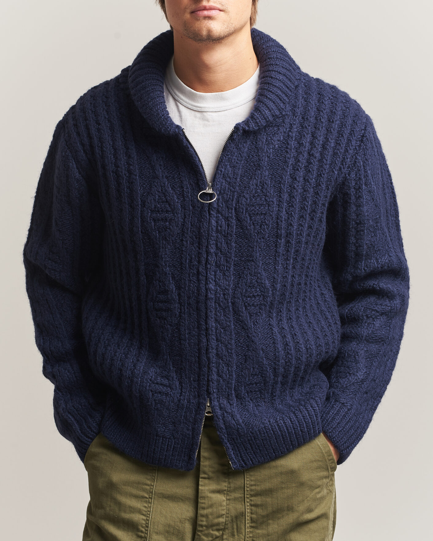 Homme | Pulls Et Tricots | Pendleton | Hoop Zip Cardigan Navy