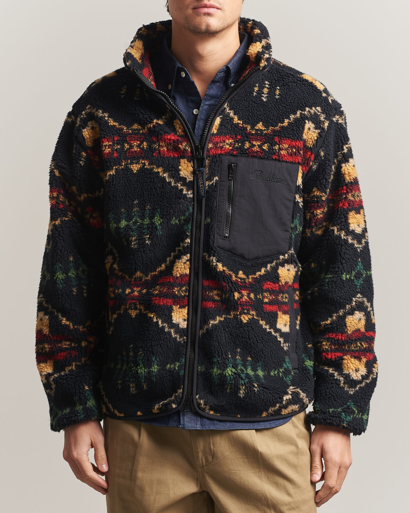 Homme | Pulls Et Tricots | Pendleton | Jacquard Sherpa Fleece Four Corners