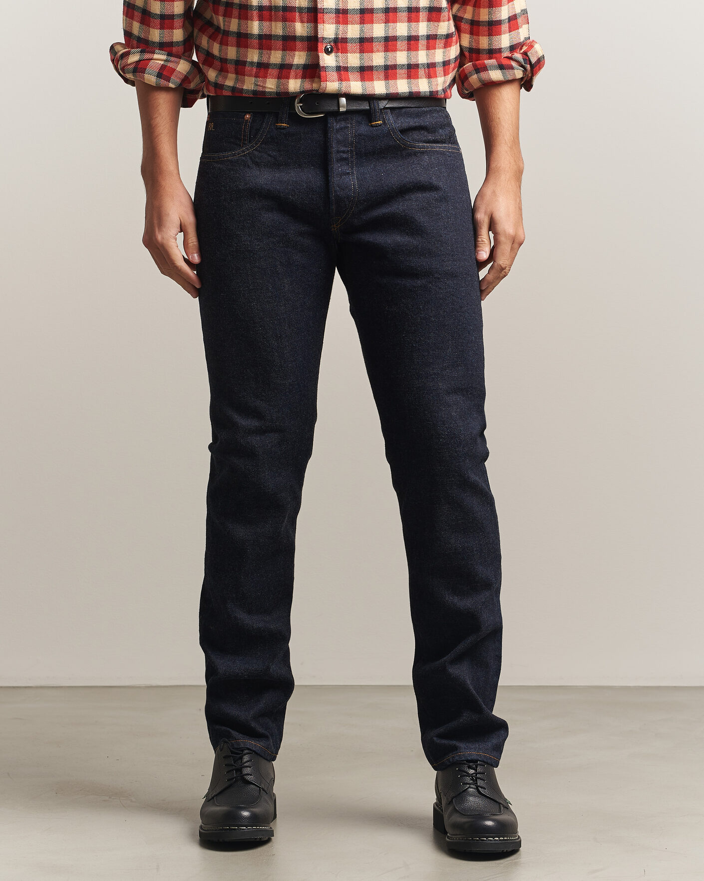 Homme | Jeans | RRL | Slim Fit Selvedge Jeans East/West Rinse