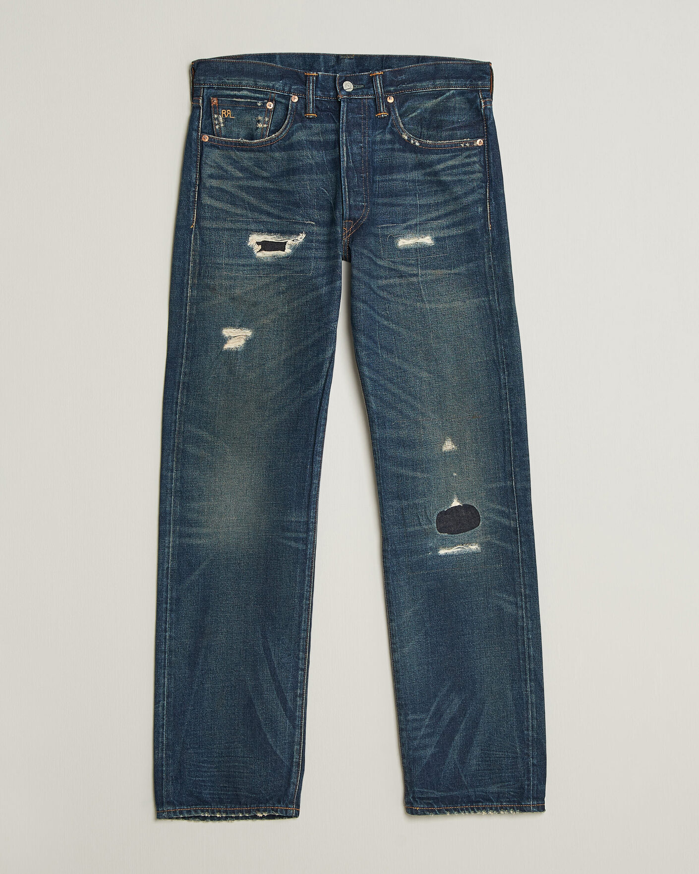 Homme | Jeans | RRL | Straight Leg Selvedge Jeans Hawley Wash