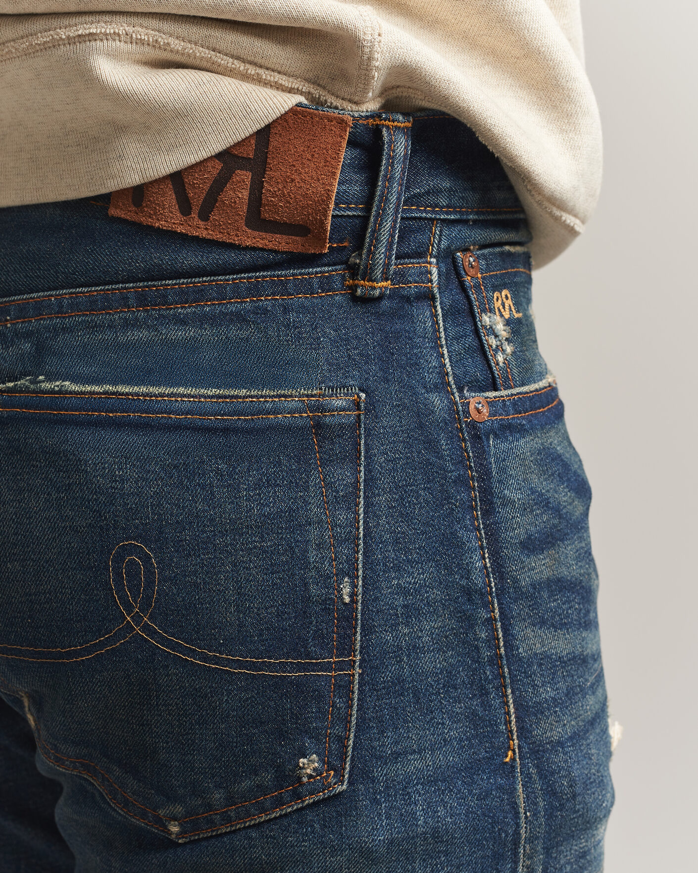 Homme | Jeans | RRL | Straight Leg Selvedge Jeans Hawley Wash