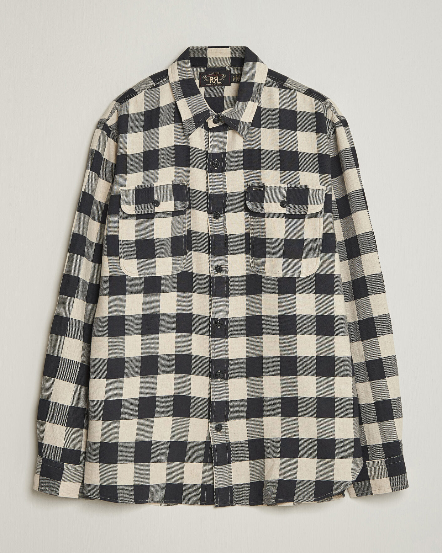 Homme | Chemises | RRL | Matlock Plaid Shirt Black/Cream