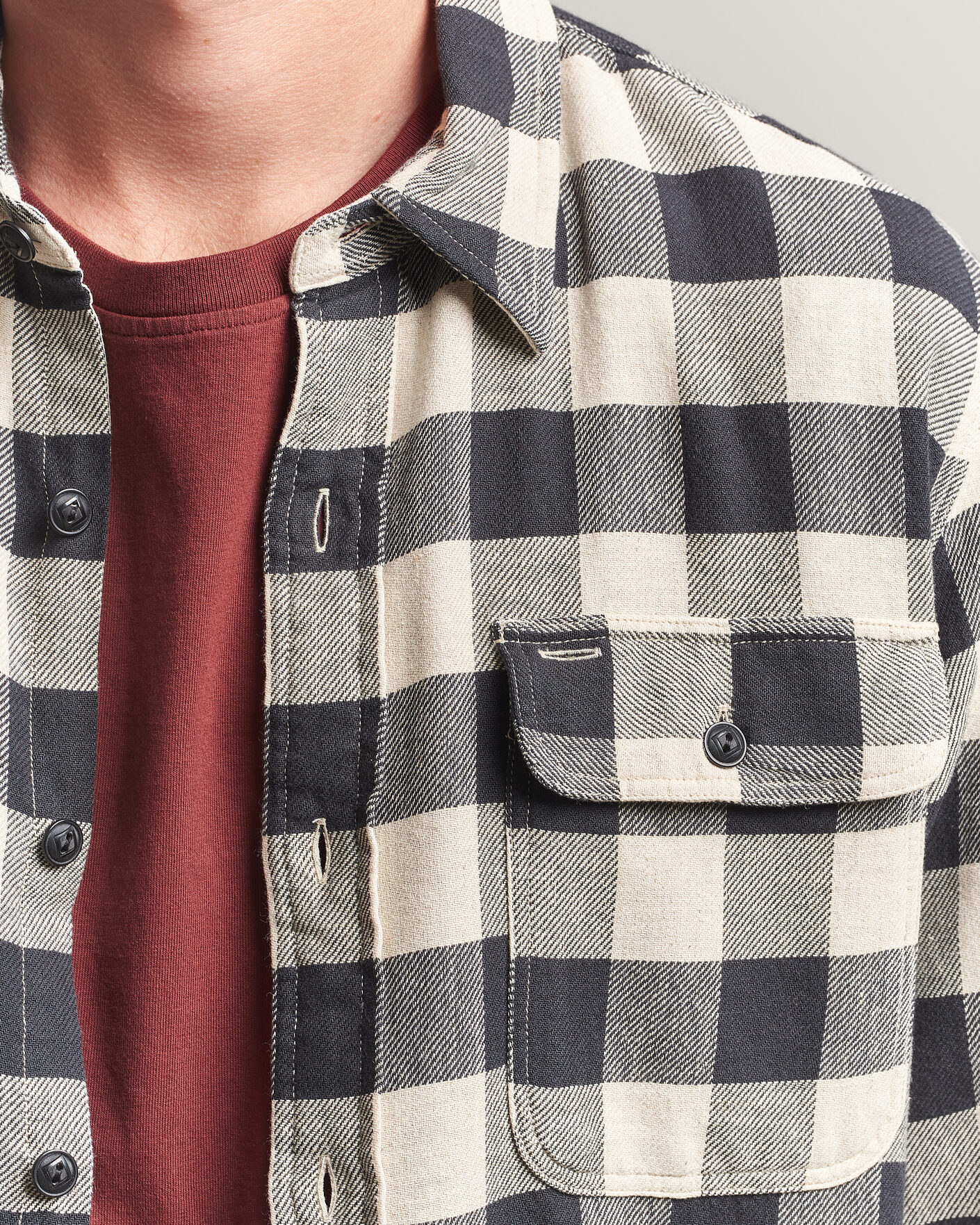 Homme | Chemises | RRL | Matlock Plaid Shirt Black/Cream