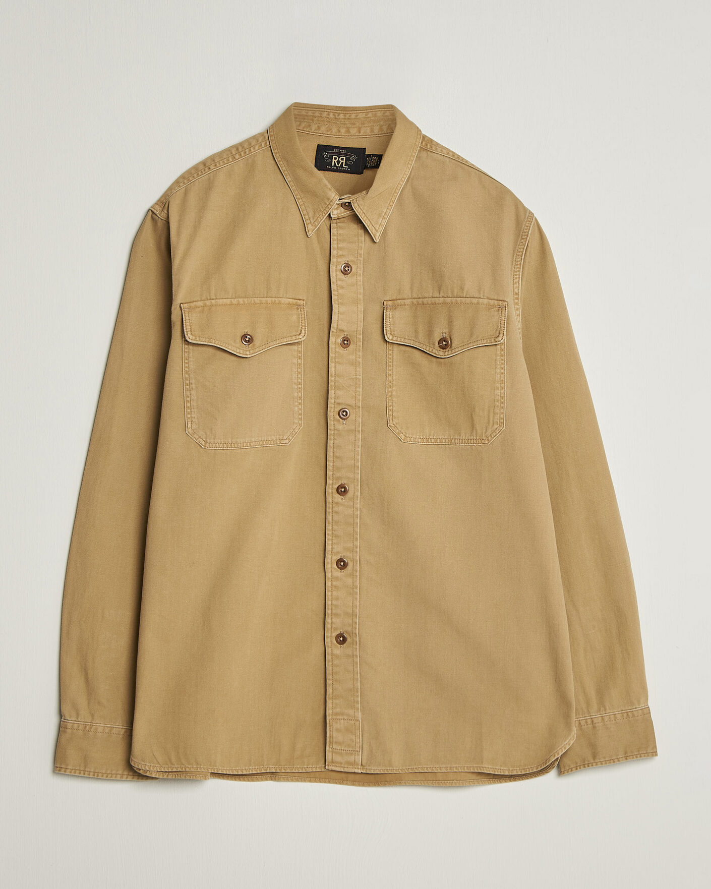 Homme | Chemises | RRL | Officers Shirt Faded Tan