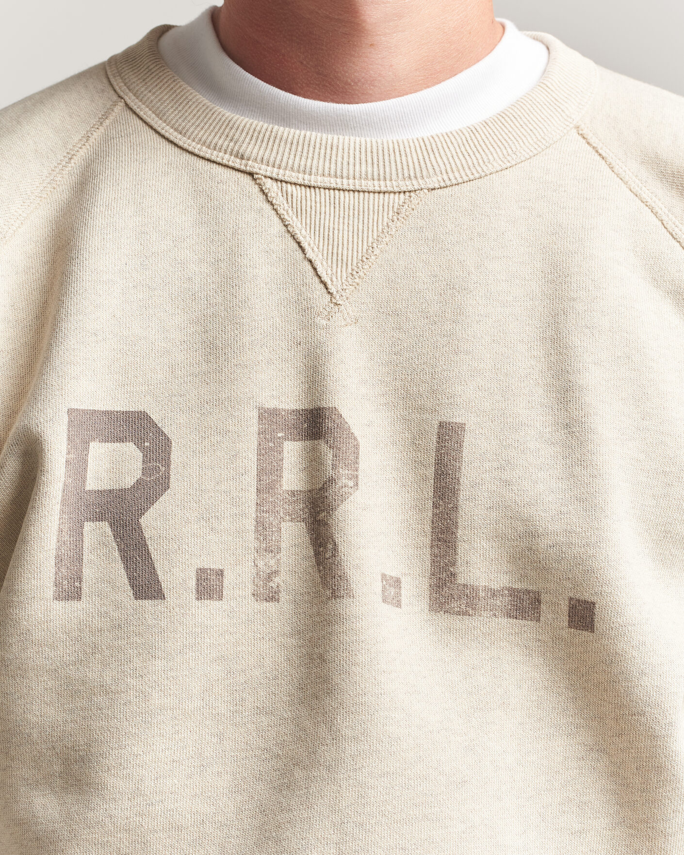 Homme | Pulls Et Tricots | RRL | Raglan Sleeve Sweatshirt Oatmeal Heather