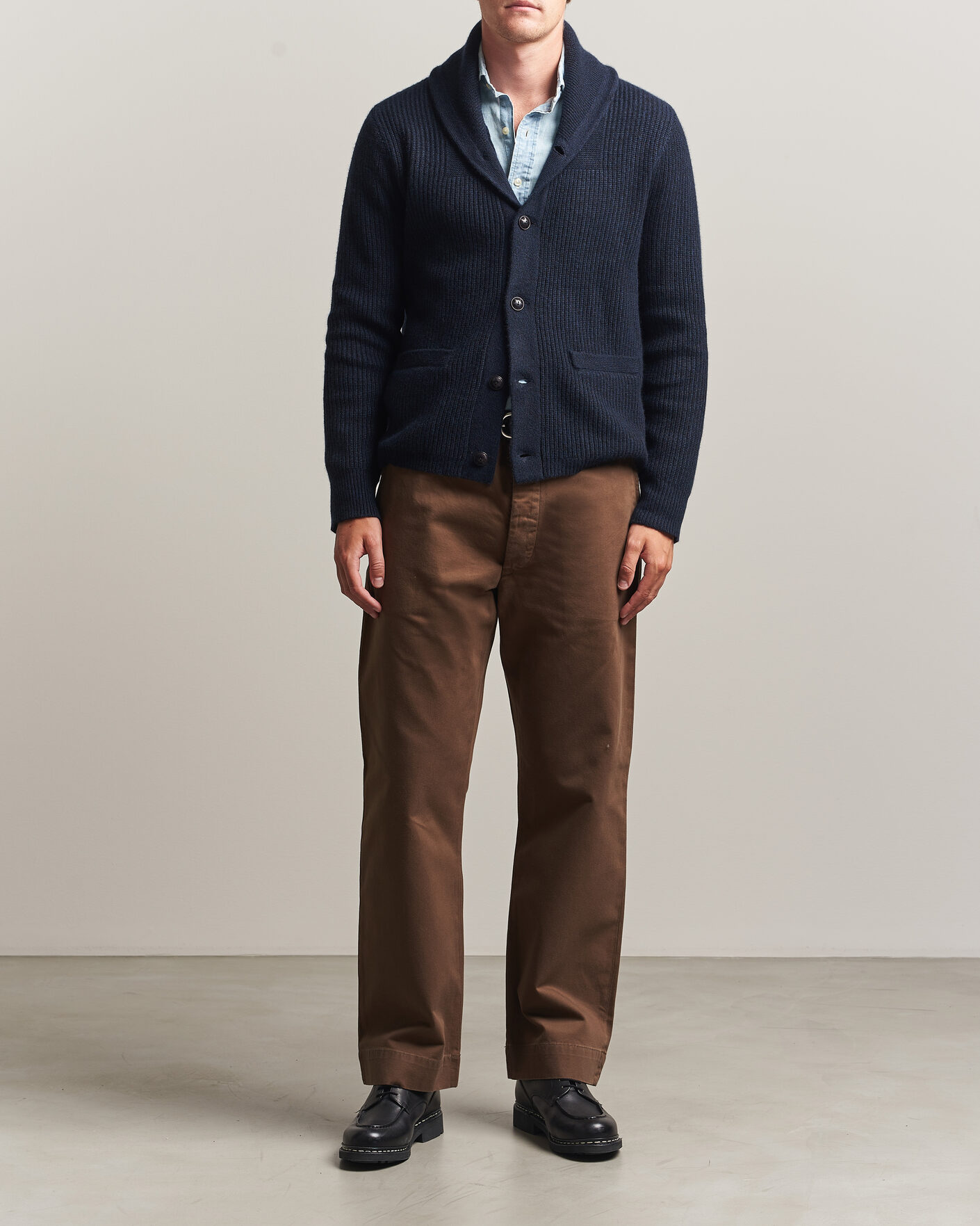 Homme | Pulls Et Tricots | RRL | Cashmere Shawl Collar Cardigan Navy