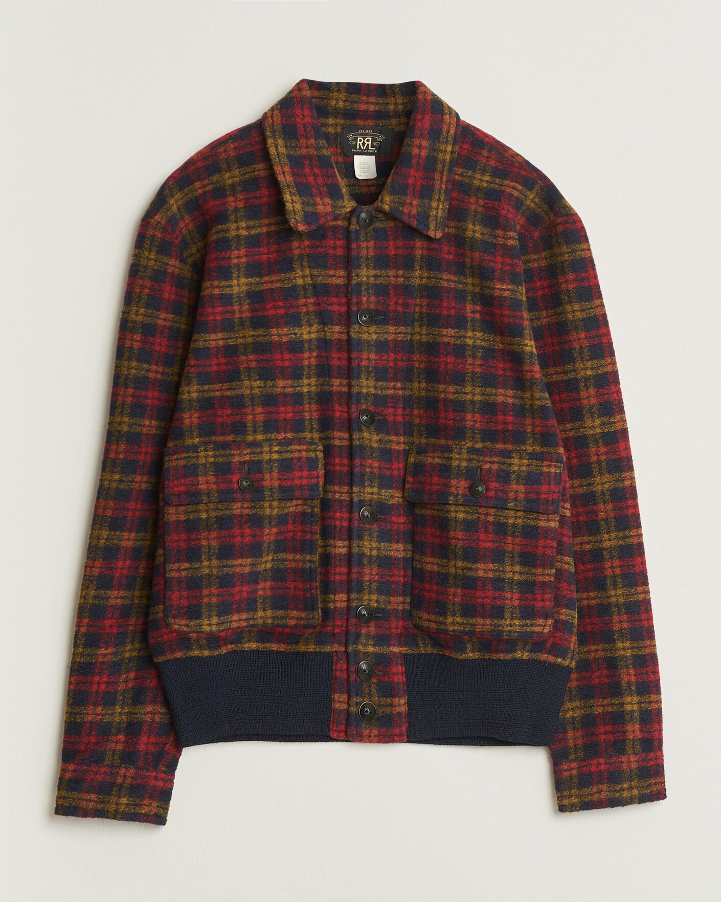 Homme | Manteaux Et Vestes | RRL | Knit Bomber Jacket Red Multi