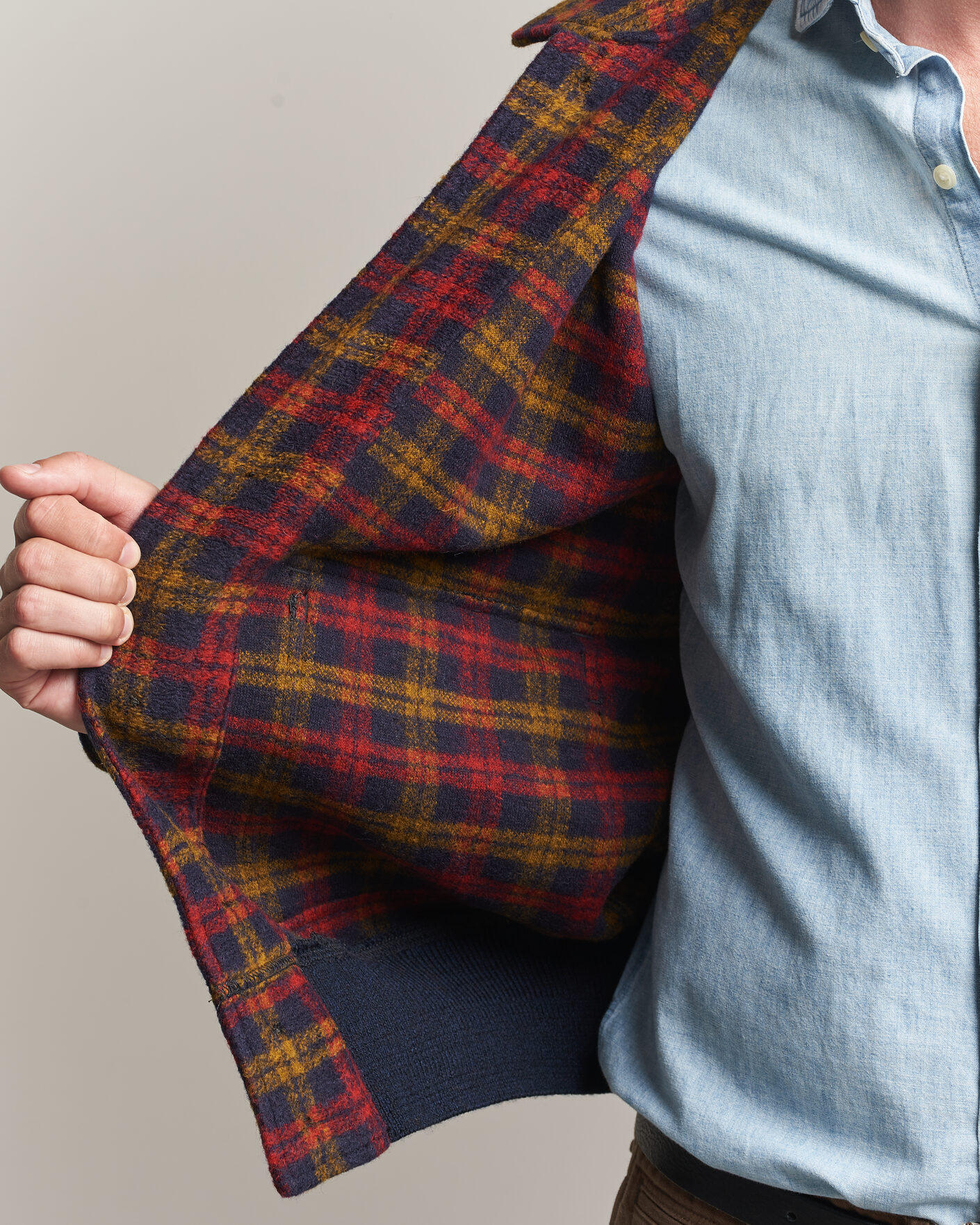 Homme | Manteaux Et Vestes | RRL | Knit Bomber Jacket Red Multi