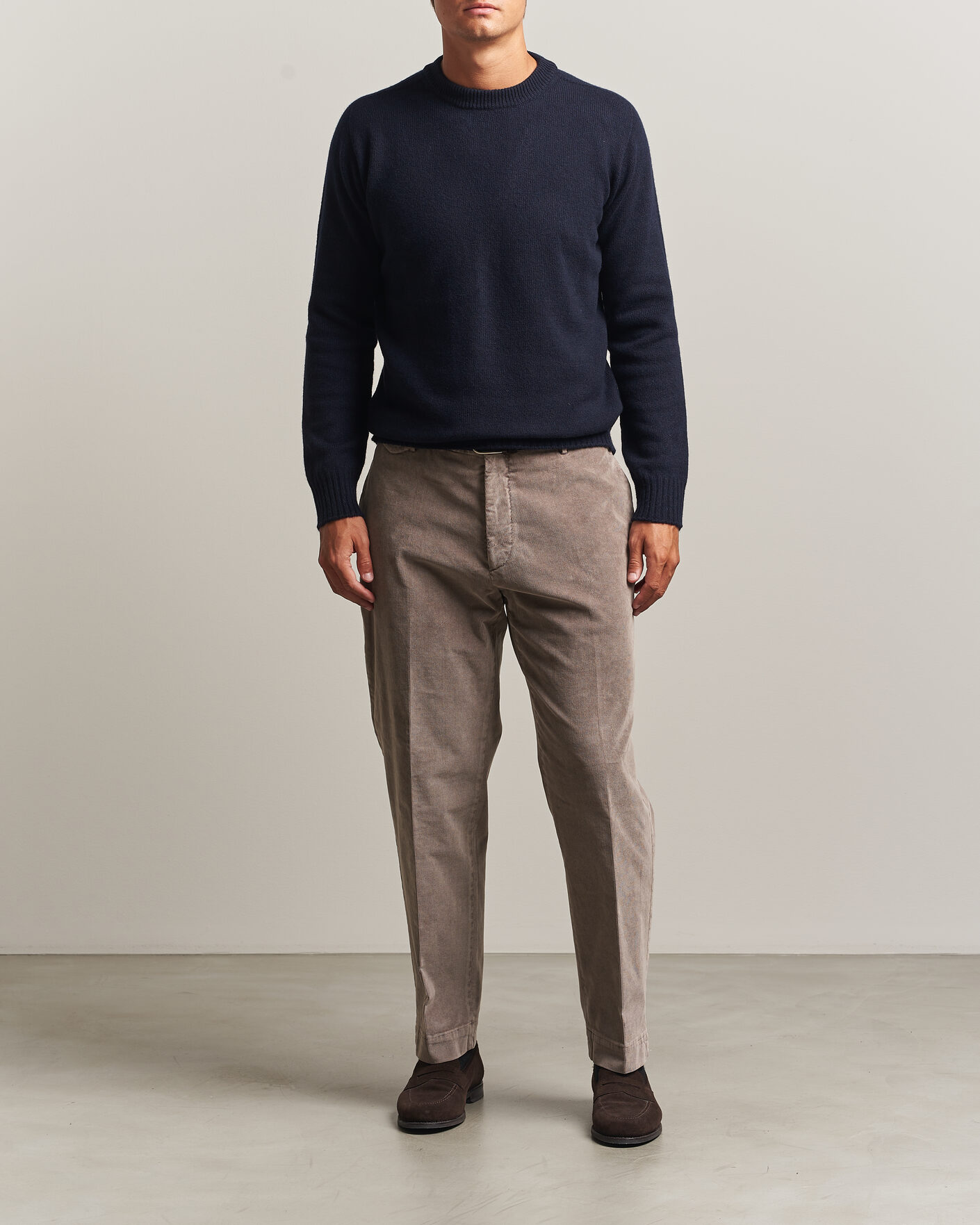 Homme | Pulls Et Tricots | Altea | Wool/Cashmere Crew Neck Pullover Navy