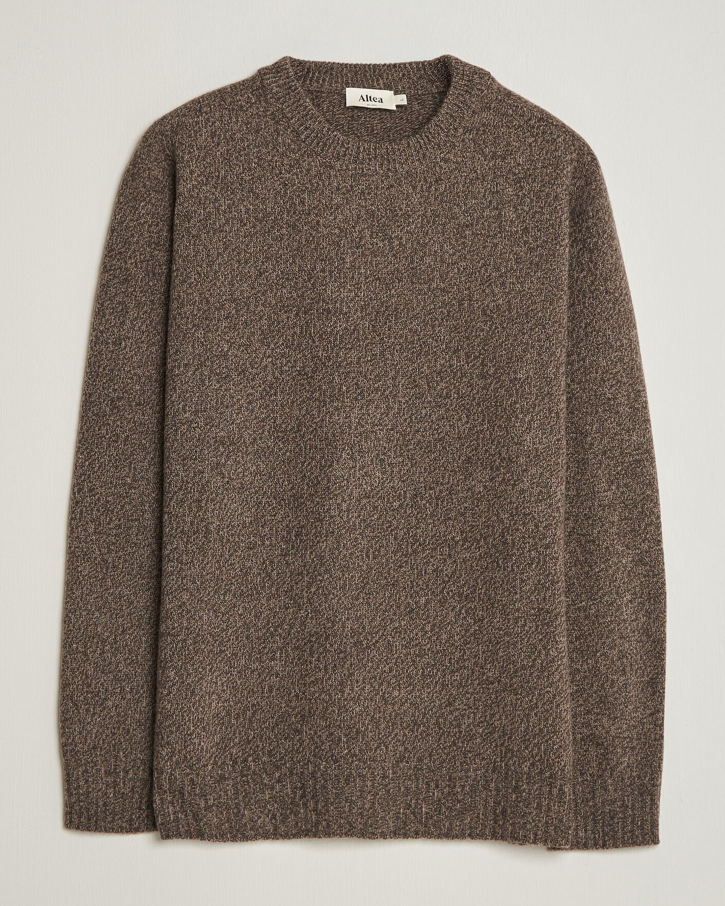 Homme | Pulls Et Tricots | Altea | Wool/Cashmere Crew Neck Pullover Brown Melange