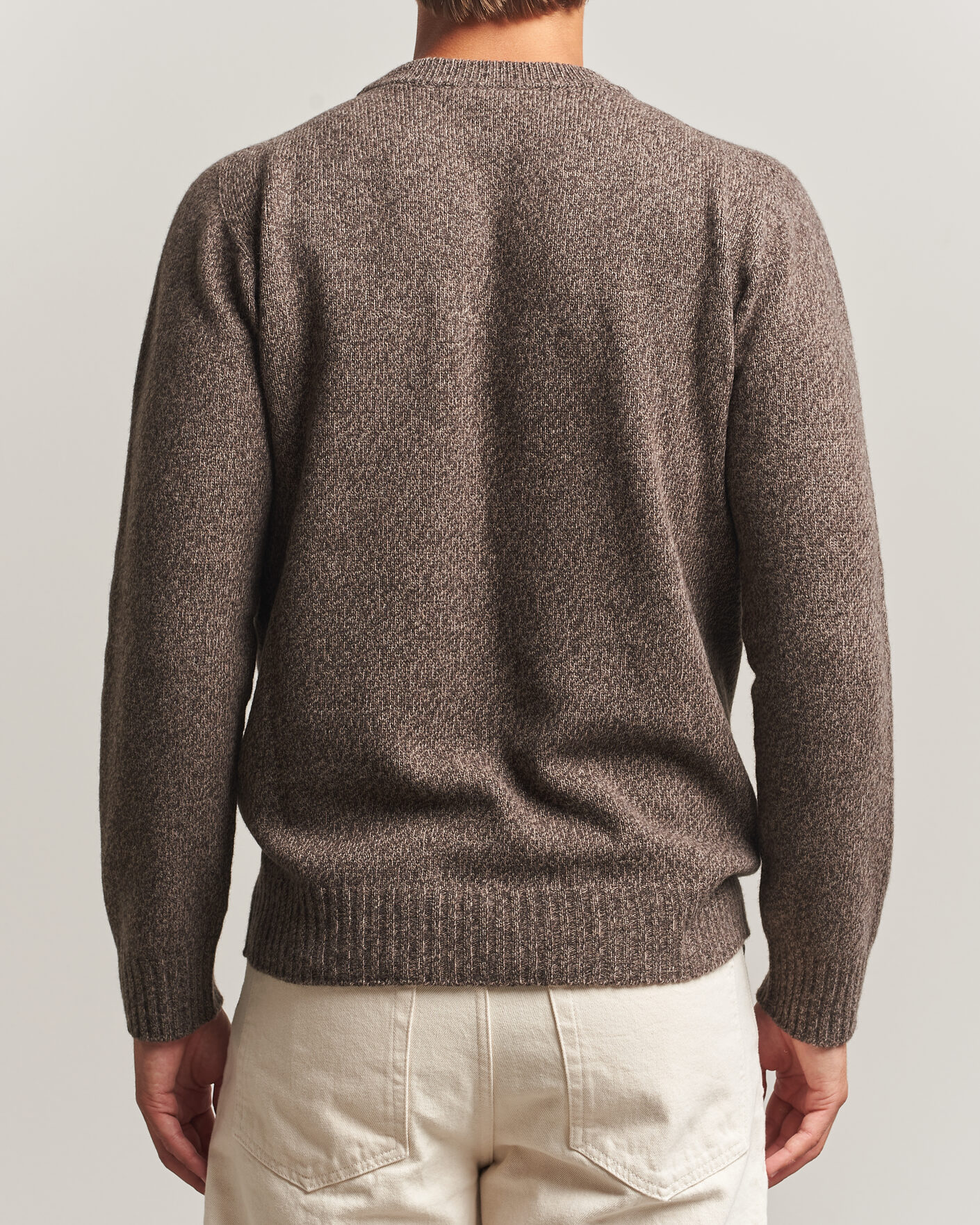 Homme | Pulls Et Tricots | Altea | Wool/Cashmere Crew Neck Pullover Brown Melange