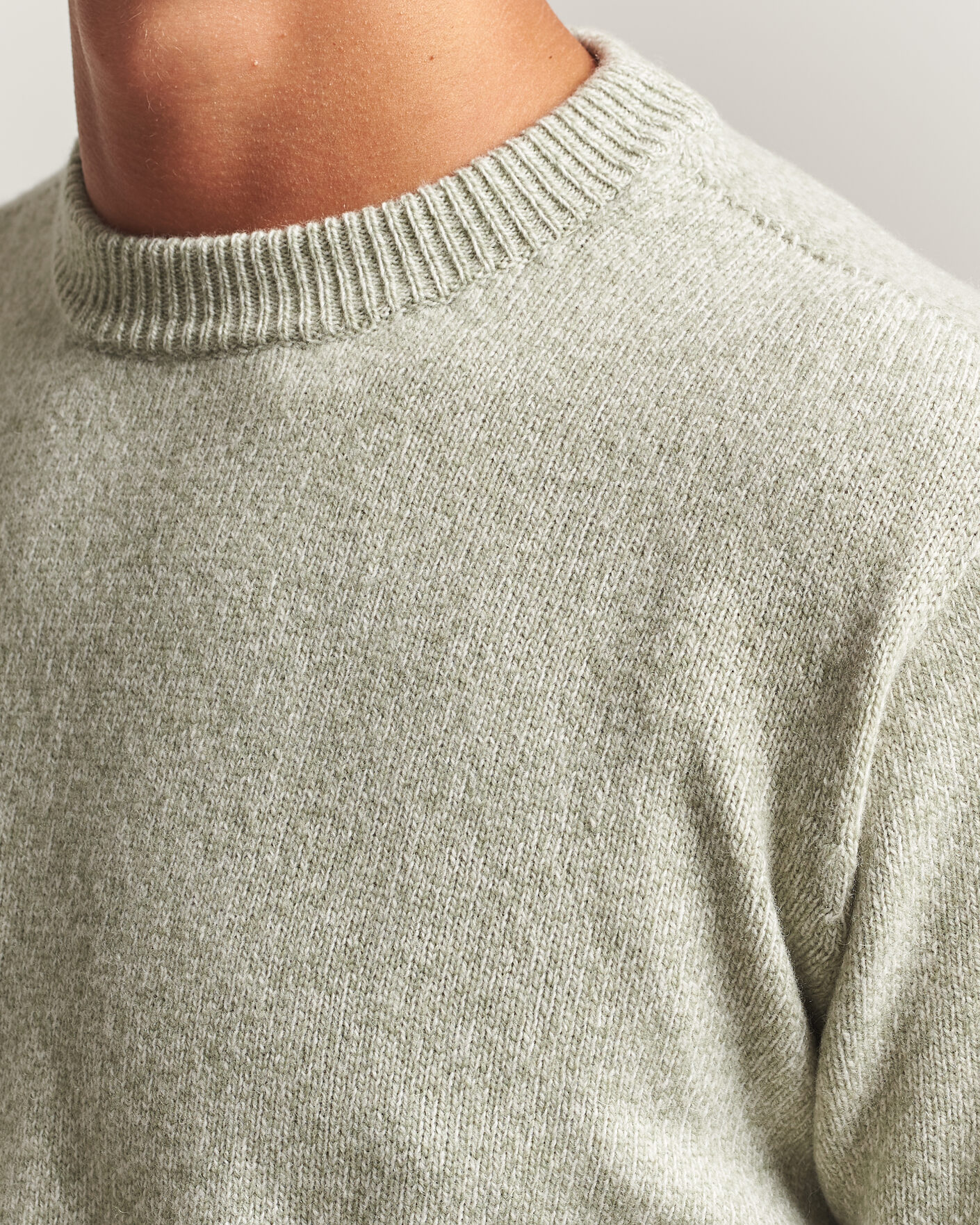 Homme | Pulls Et Tricots | Altea | Wool/Cashmere Crew Neck Pullover Mint Green