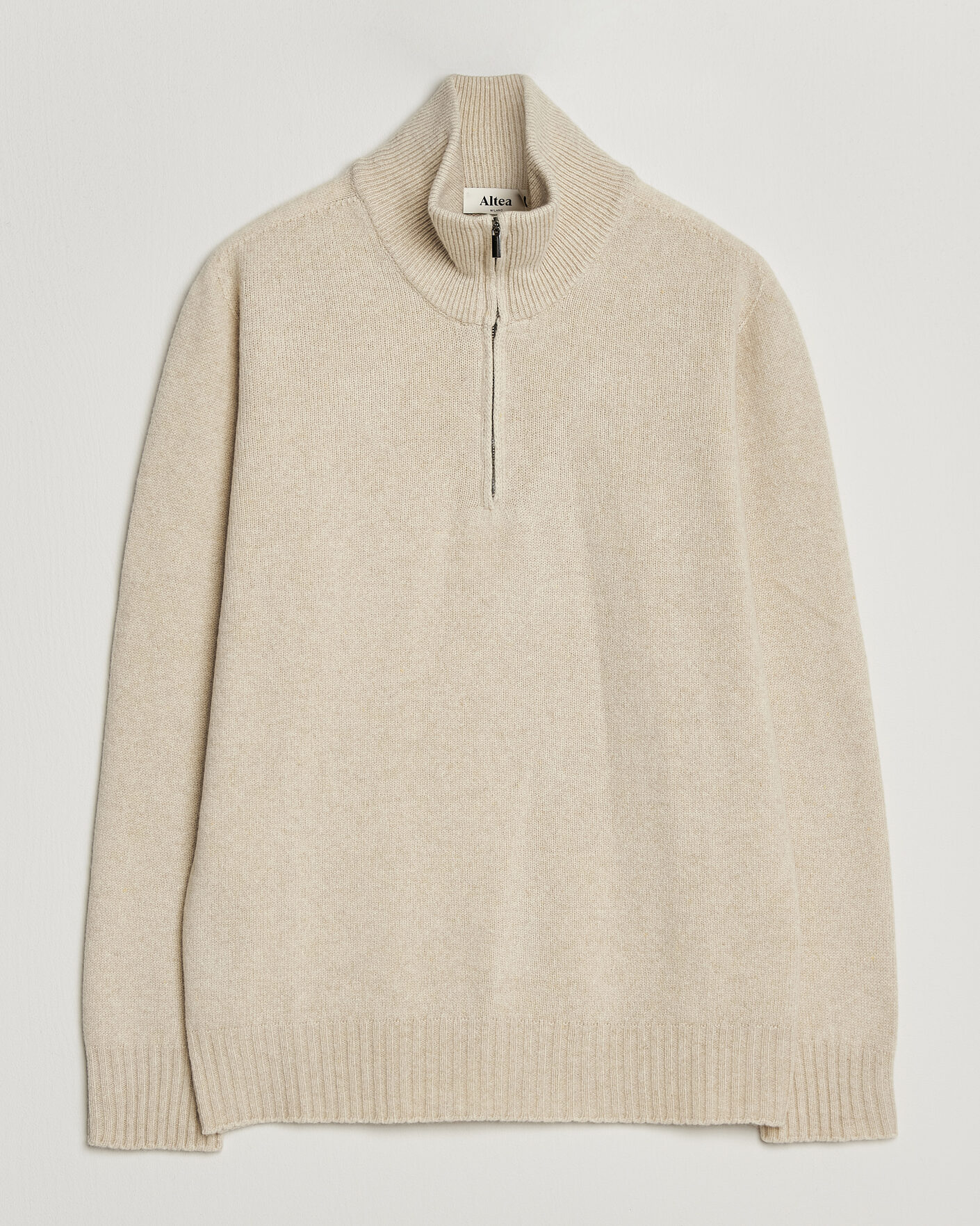 Homme | Pulls Et Tricots | Altea | Wool/Cashmere Half Zip Beige