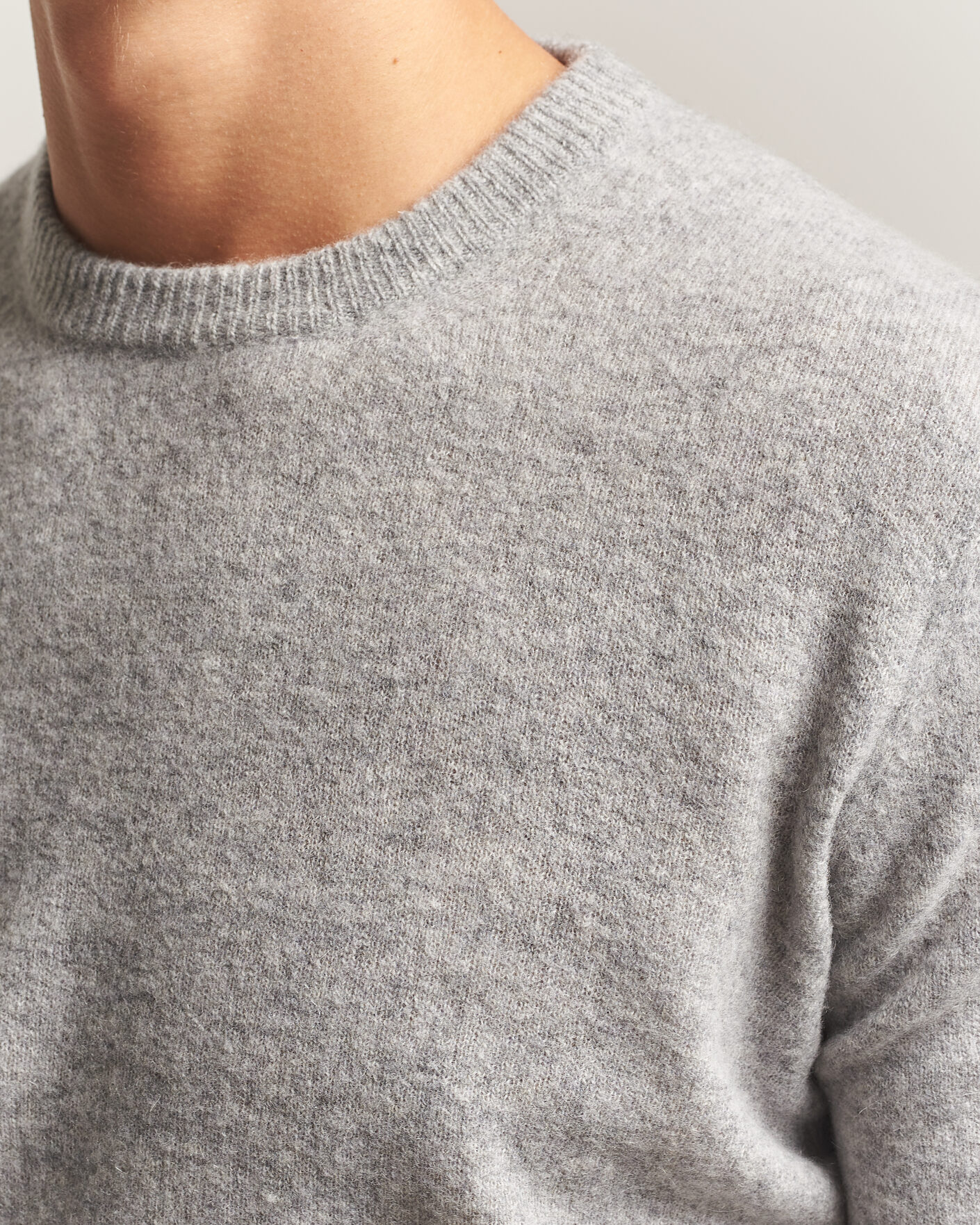 Homme | Pulls Et Tricots | Altea | Cloud Cashmere Blend Sweater Grey Melange