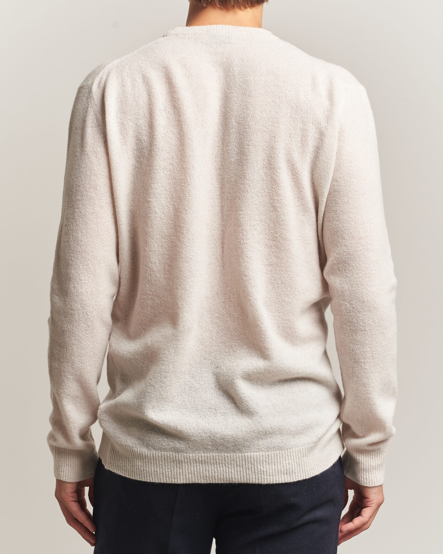 Homme | Pulls Et Tricots | Altea | Cloud Cashmere Blend Sweater Latte