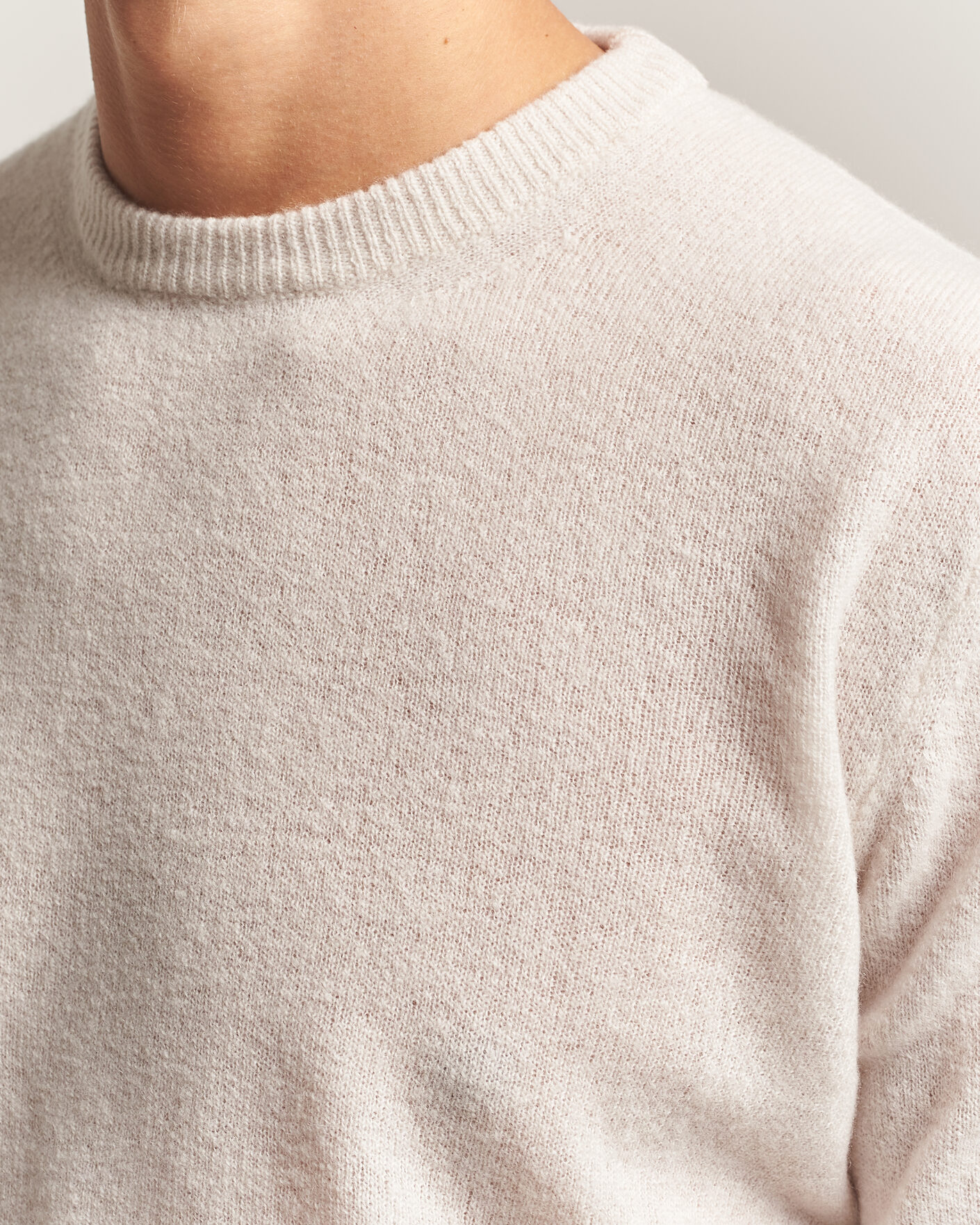 Homme | Pulls Et Tricots | Altea | Cloud Cashmere Blend Sweater Latte