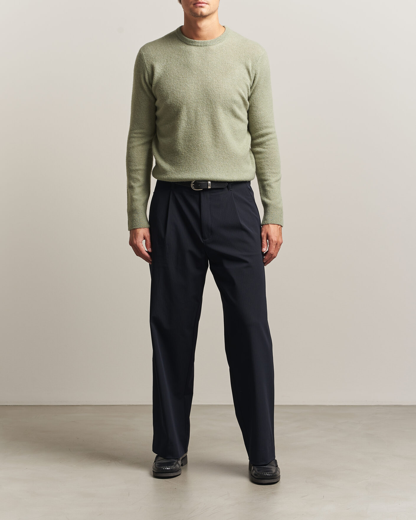 Homme | Pulls Et Tricots | Altea | Cloud Cashmere Blend Sweater Mint Green
