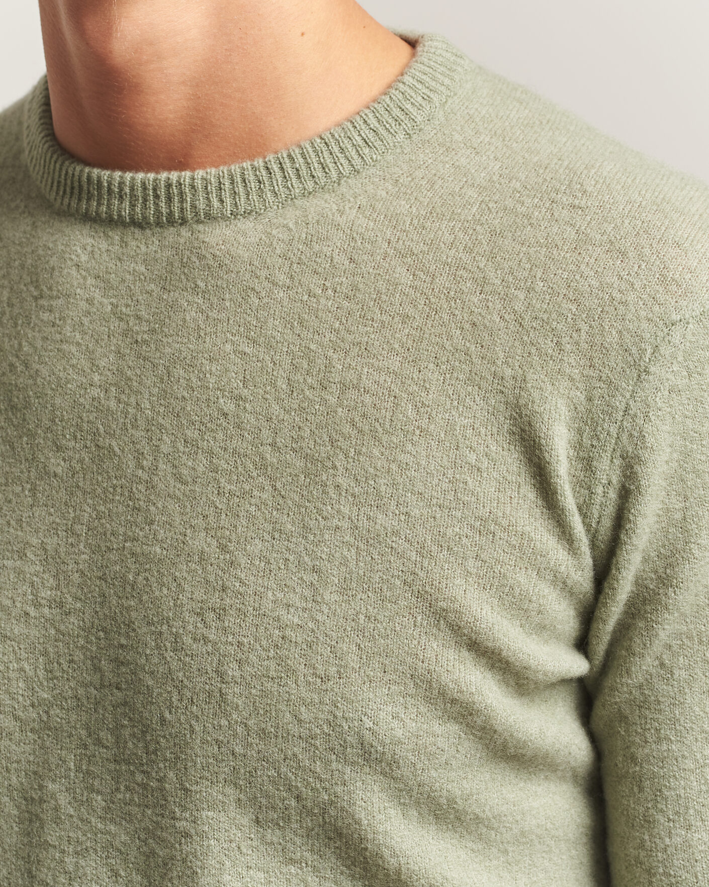 Homme | Pulls Et Tricots | Altea | Cloud Cashmere Blend Sweater Mint Green