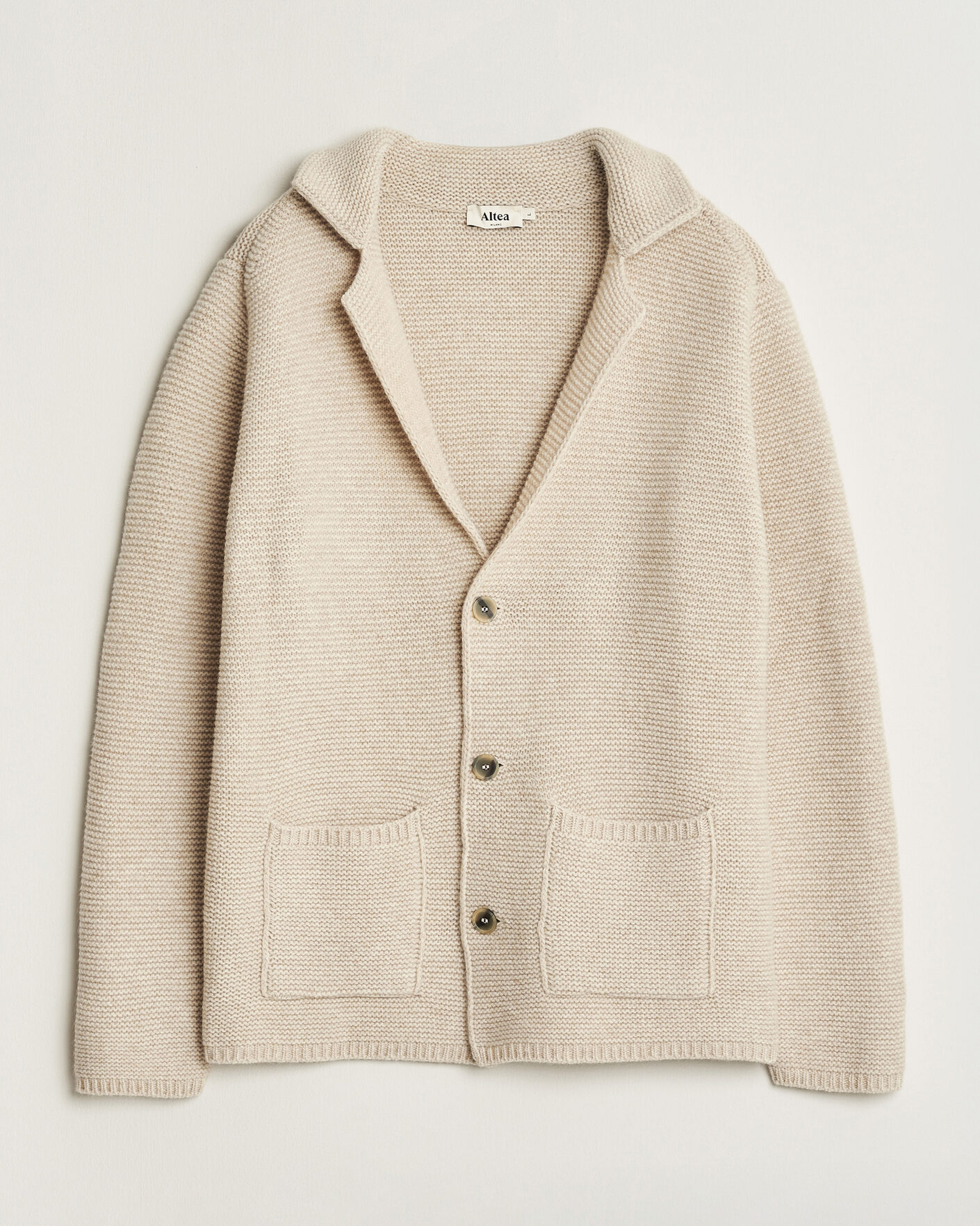 Homme | Pulls Et Tricots | Altea | Wool Cardigan Jacket Beige