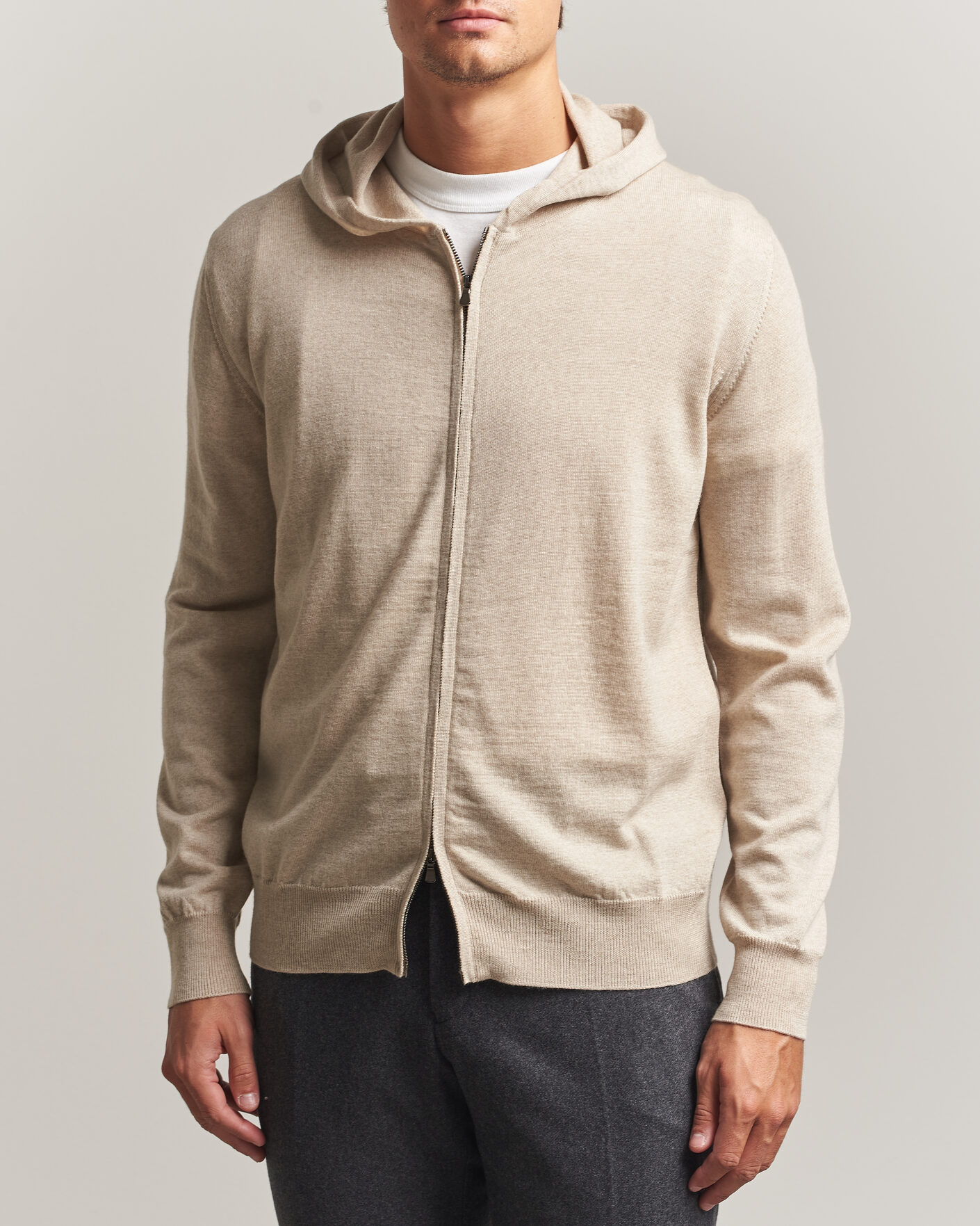 Homme | Pulls Et Tricots | Altea | Merino Wool Cardigan Beige