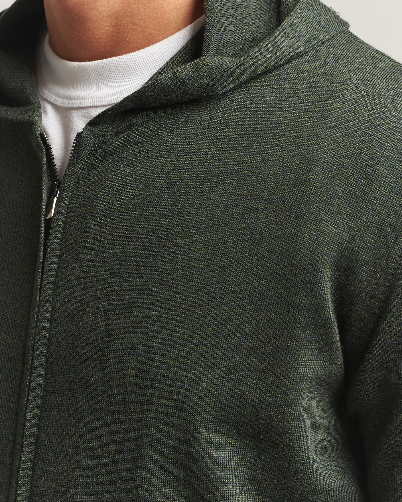 Homme | Pulls Et Tricots | Altea | Merino Wool Cardigan Dark Military