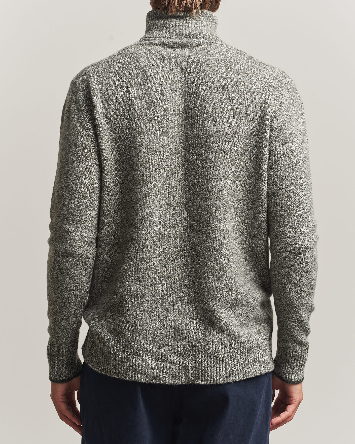 Homme | Pulls Et Tricots | Altea | Cloud Cashmere Blend Rollneck Green Melange