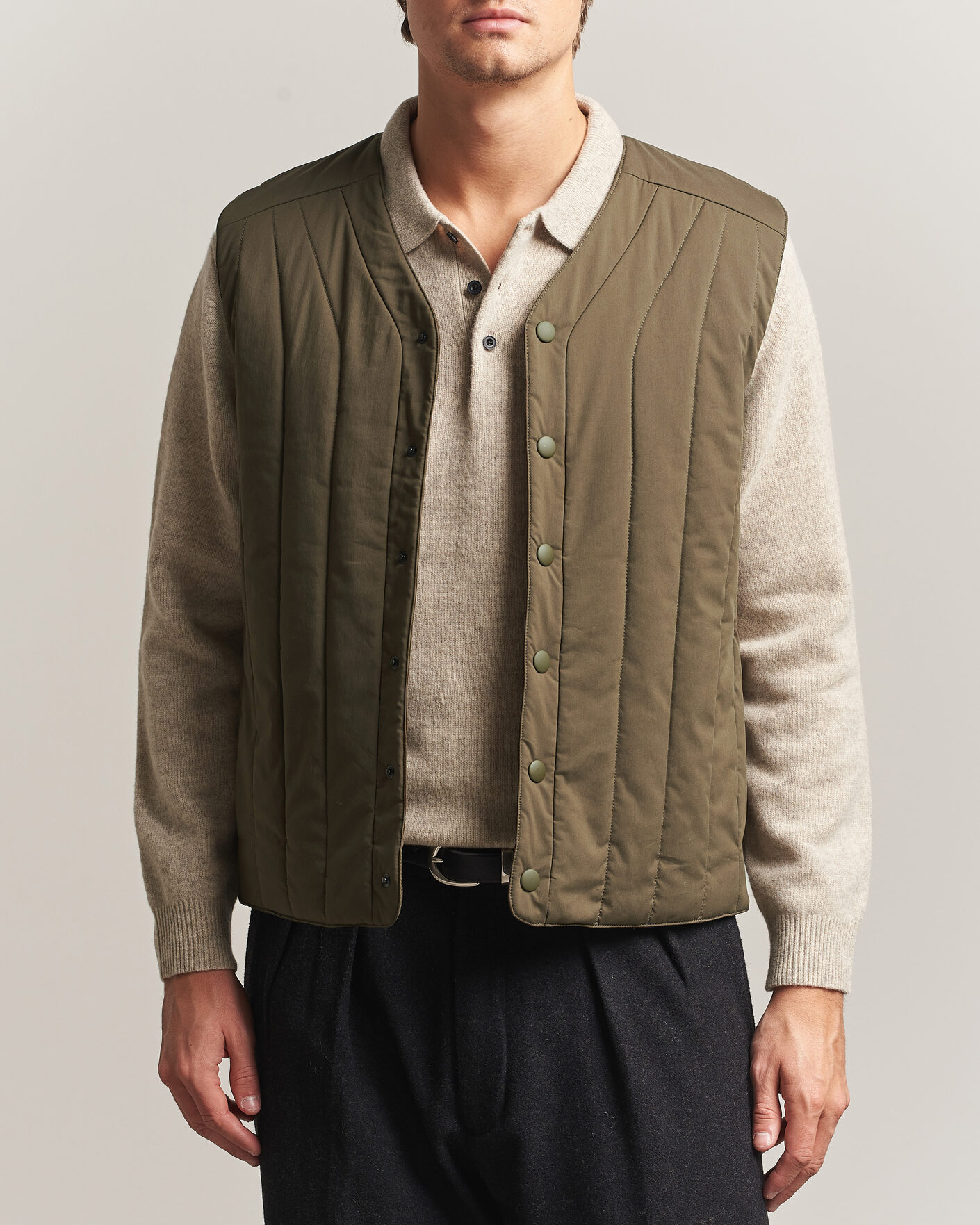 Homme | Gilets | Aspesi | Quilted Liner Military