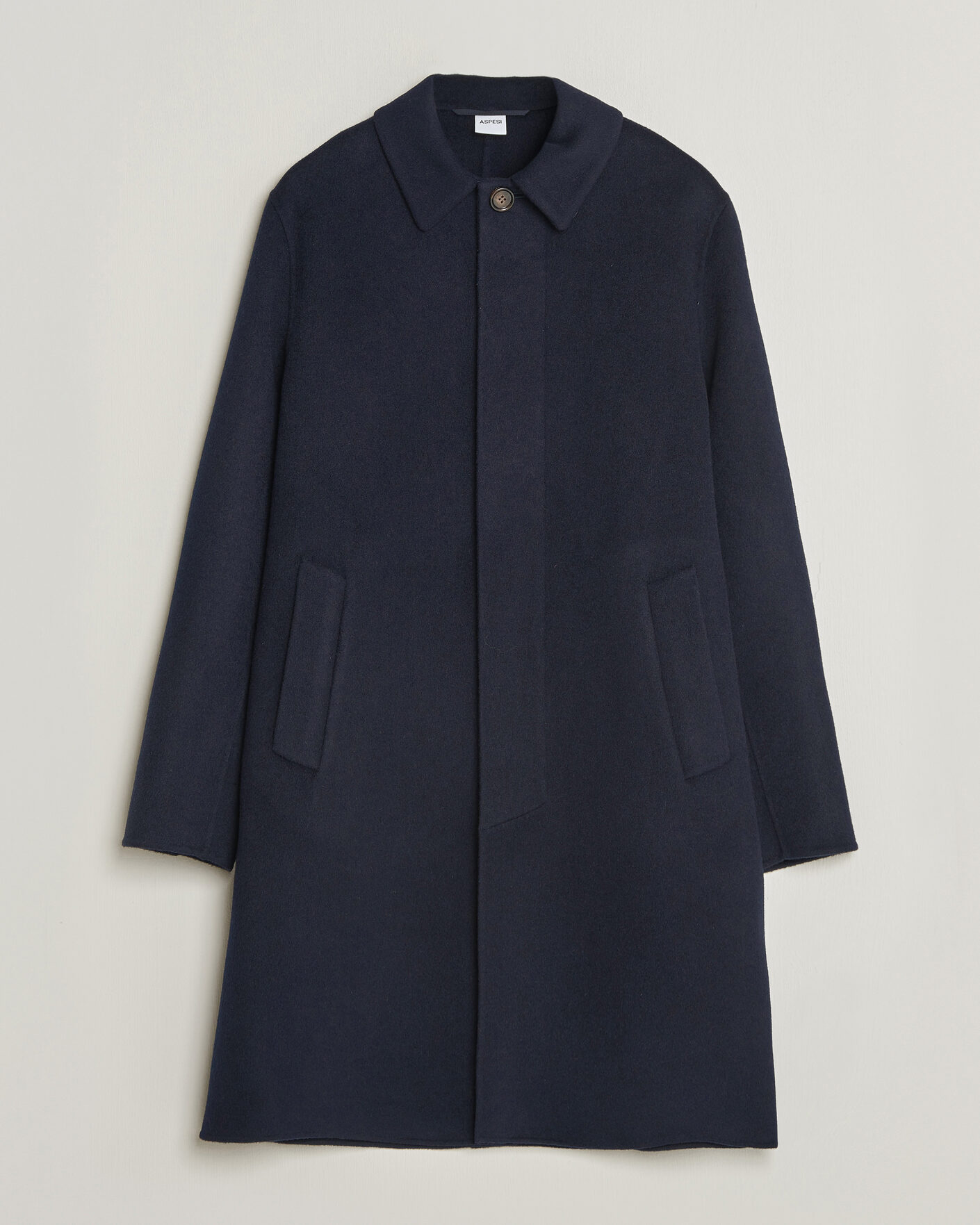 Homme | Manteaux Et Vestes | Aspesi | Double Wool Coat Navy