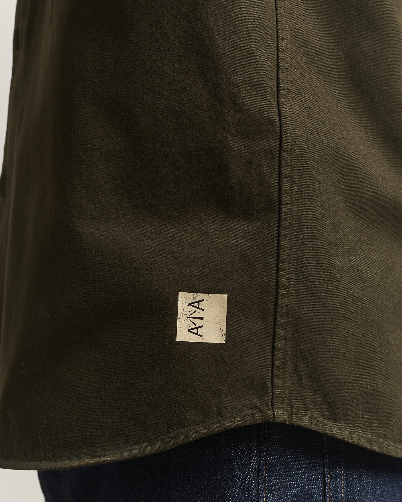 Homme | Chemises | Aspesi | Twill Cotton Overshirt Military