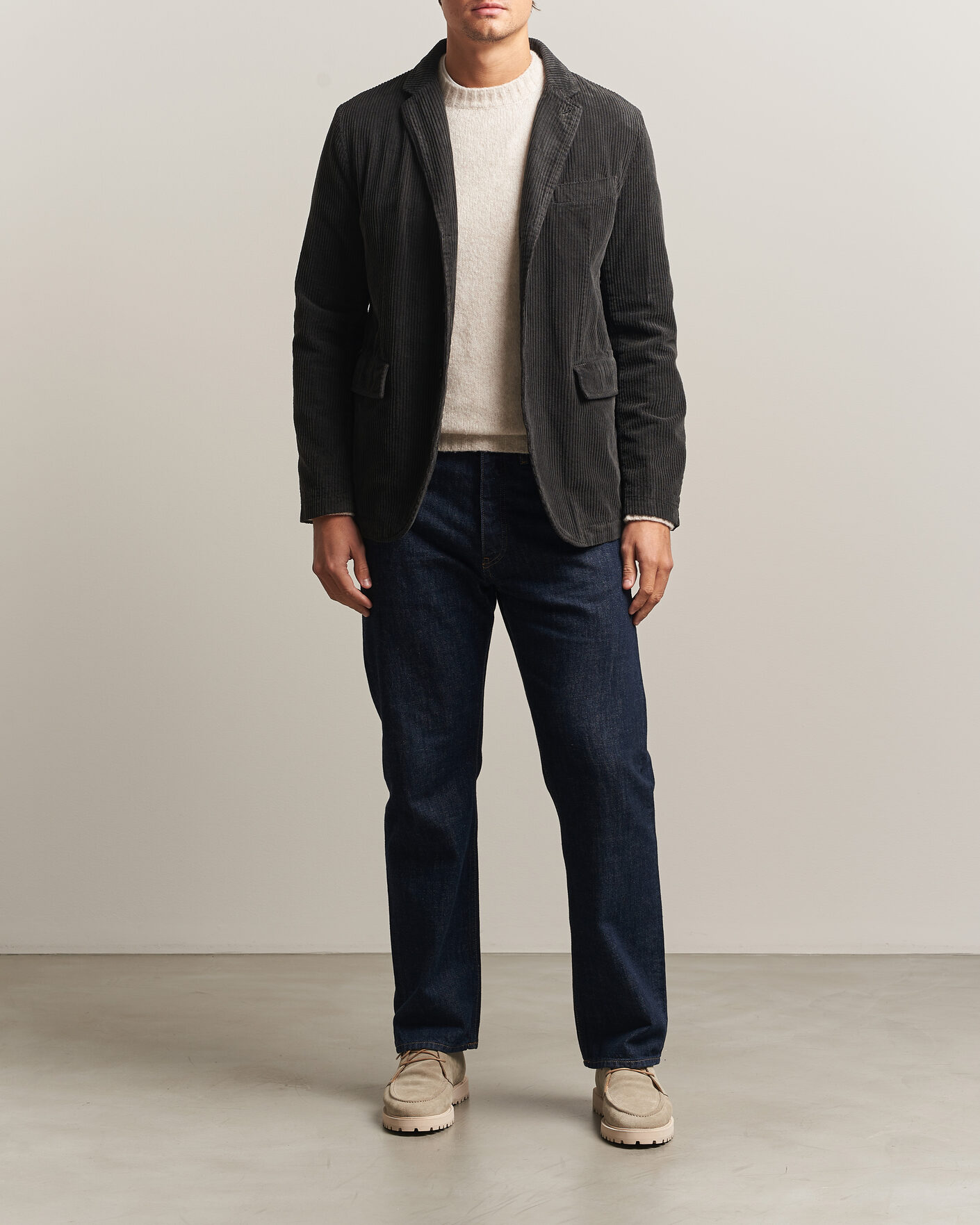 Homme | Blazers | Aspesi | Corduroy Blazer Dark Brown