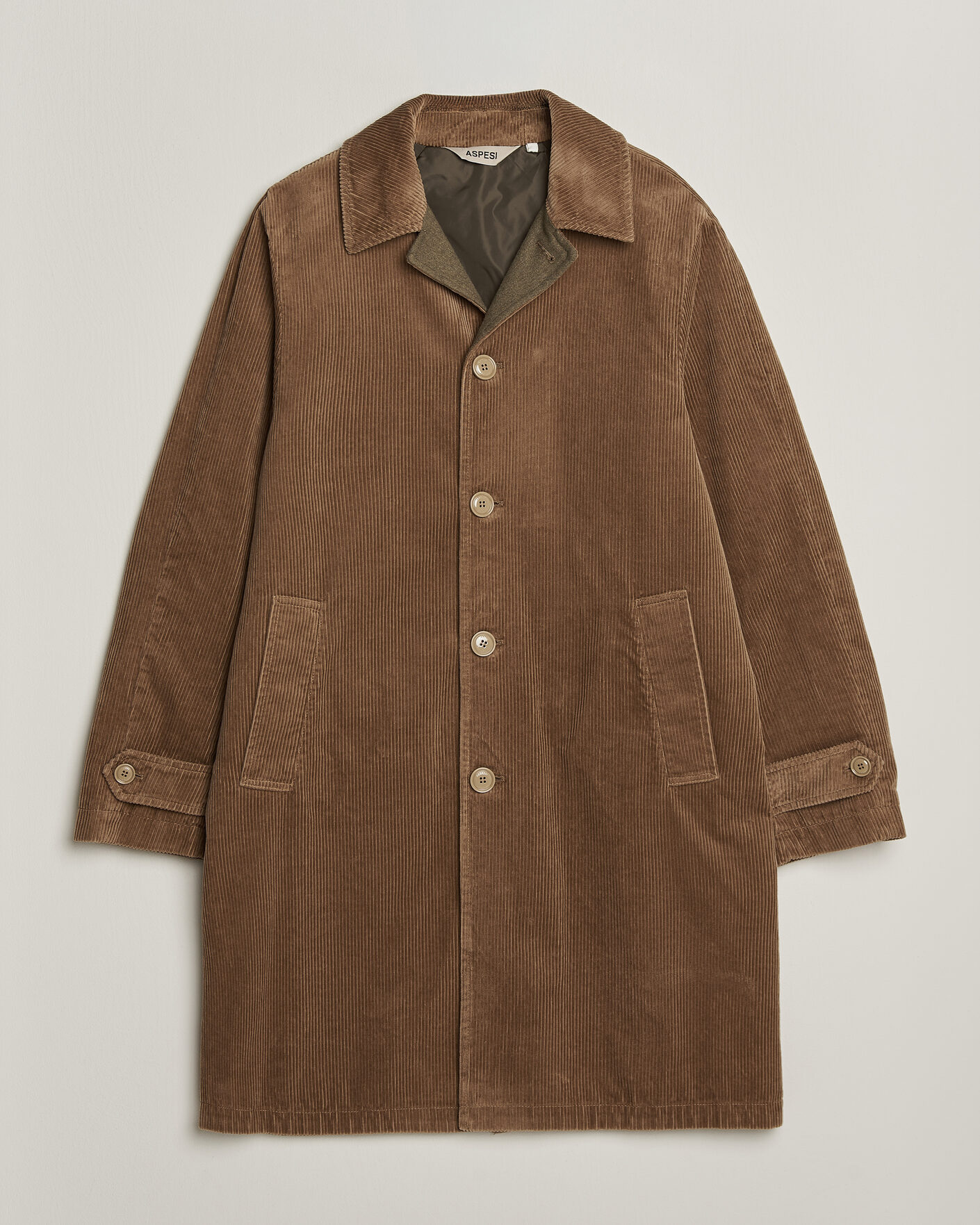 Homme | Manteaux Et Vestes | Aspesi | Corduroy Raglan Coat Beige