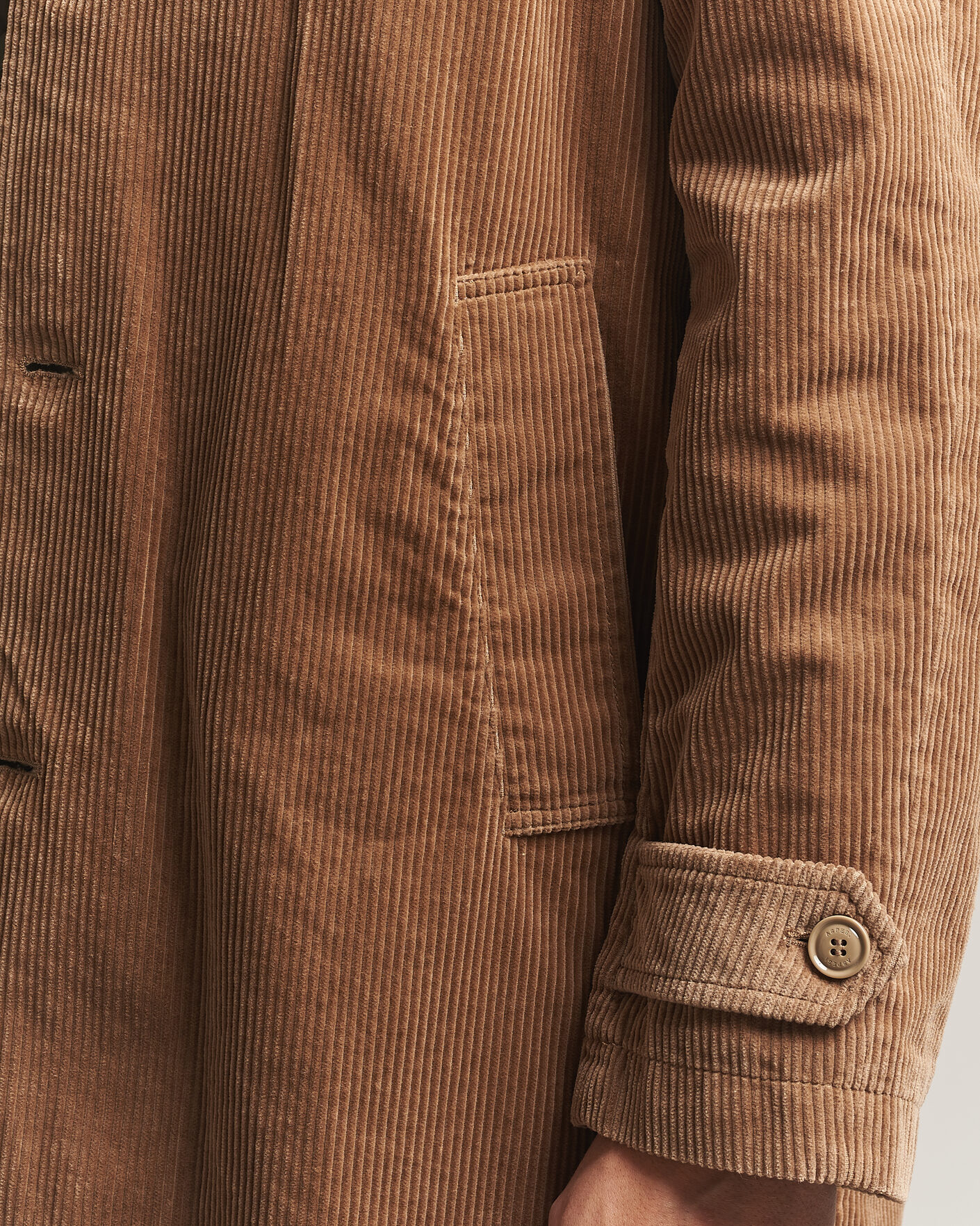 Homme | Manteaux Et Vestes | Aspesi | Corduroy Raglan Coat Beige
