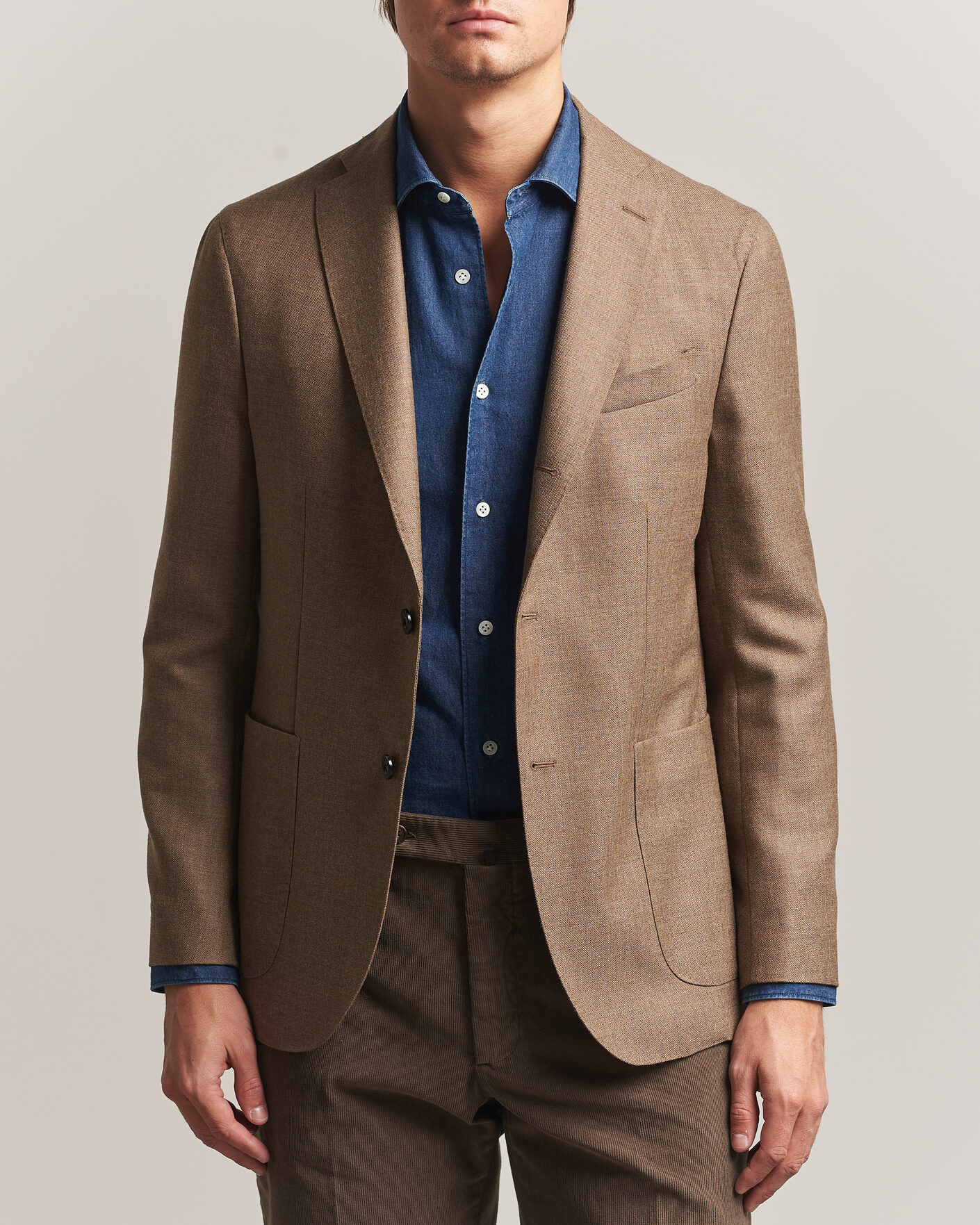 Homme | Blazers | Boglioli | K Jacket Wool Hopsack Blazer Beige