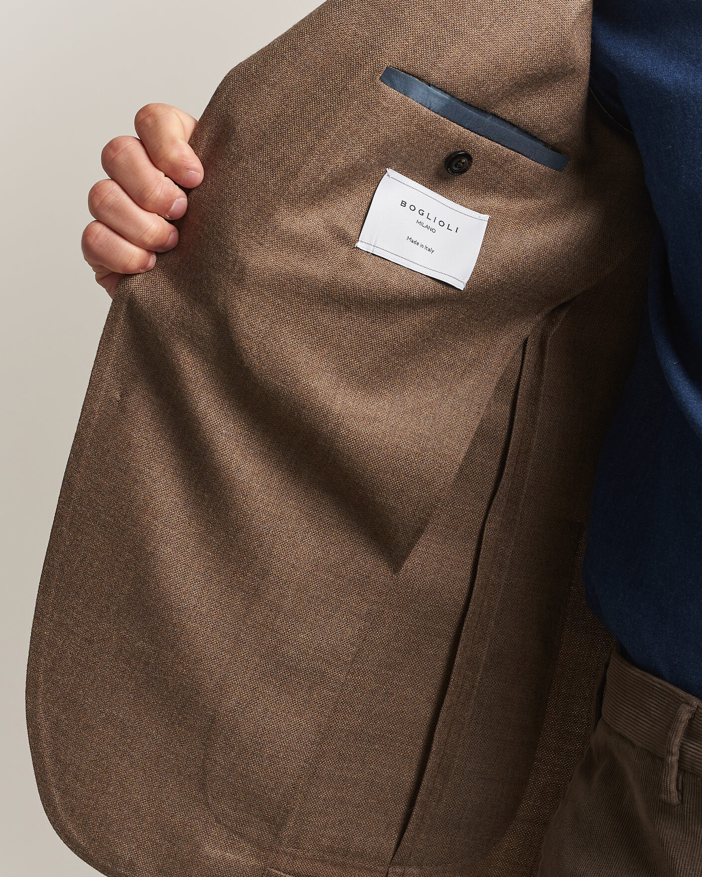 Homme | Blazers | Boglioli | K Jacket Wool Hopsack Blazer Beige